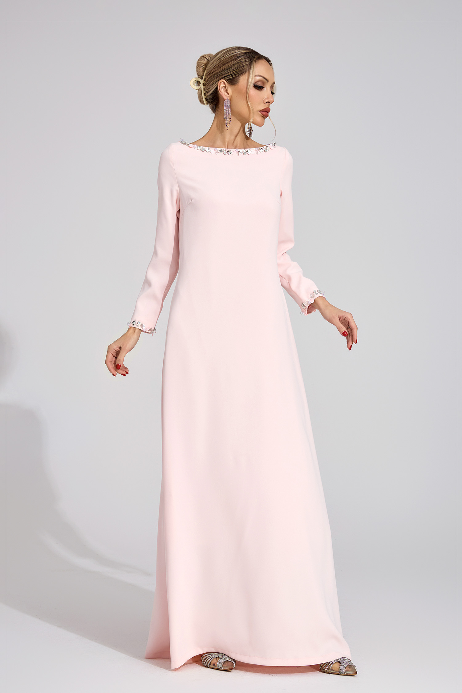 Angharad Pink Relaxed Maxi Dress