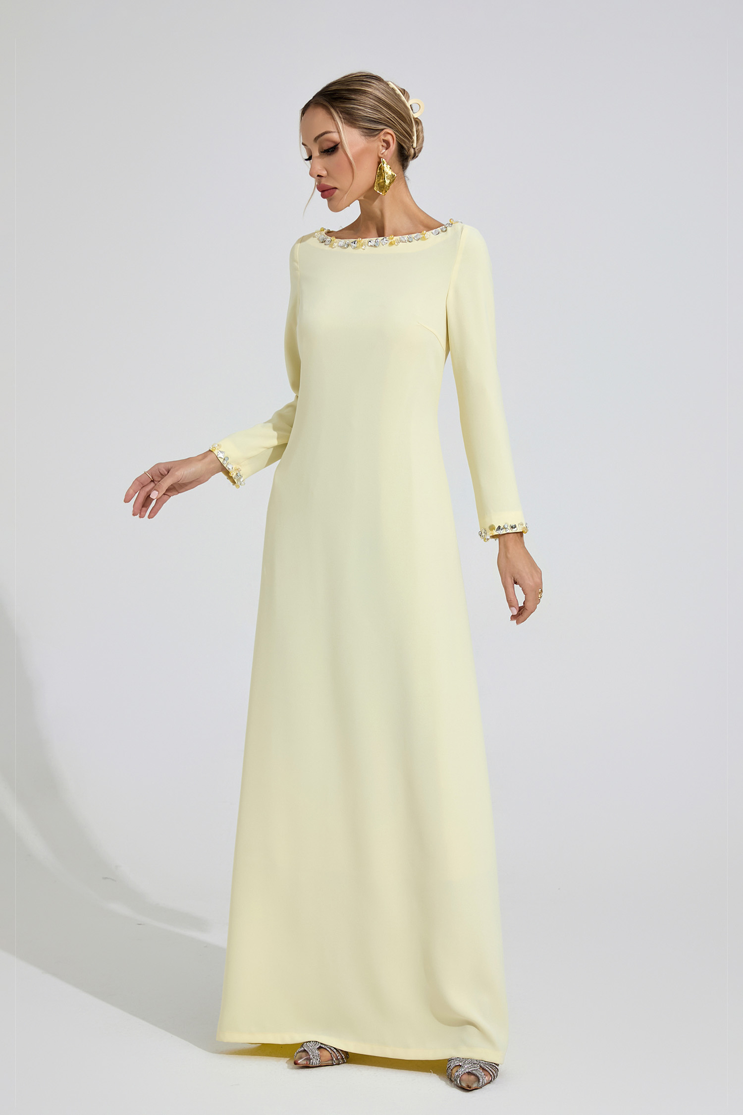 Angharad Yellow Relaxed Maxi Dress