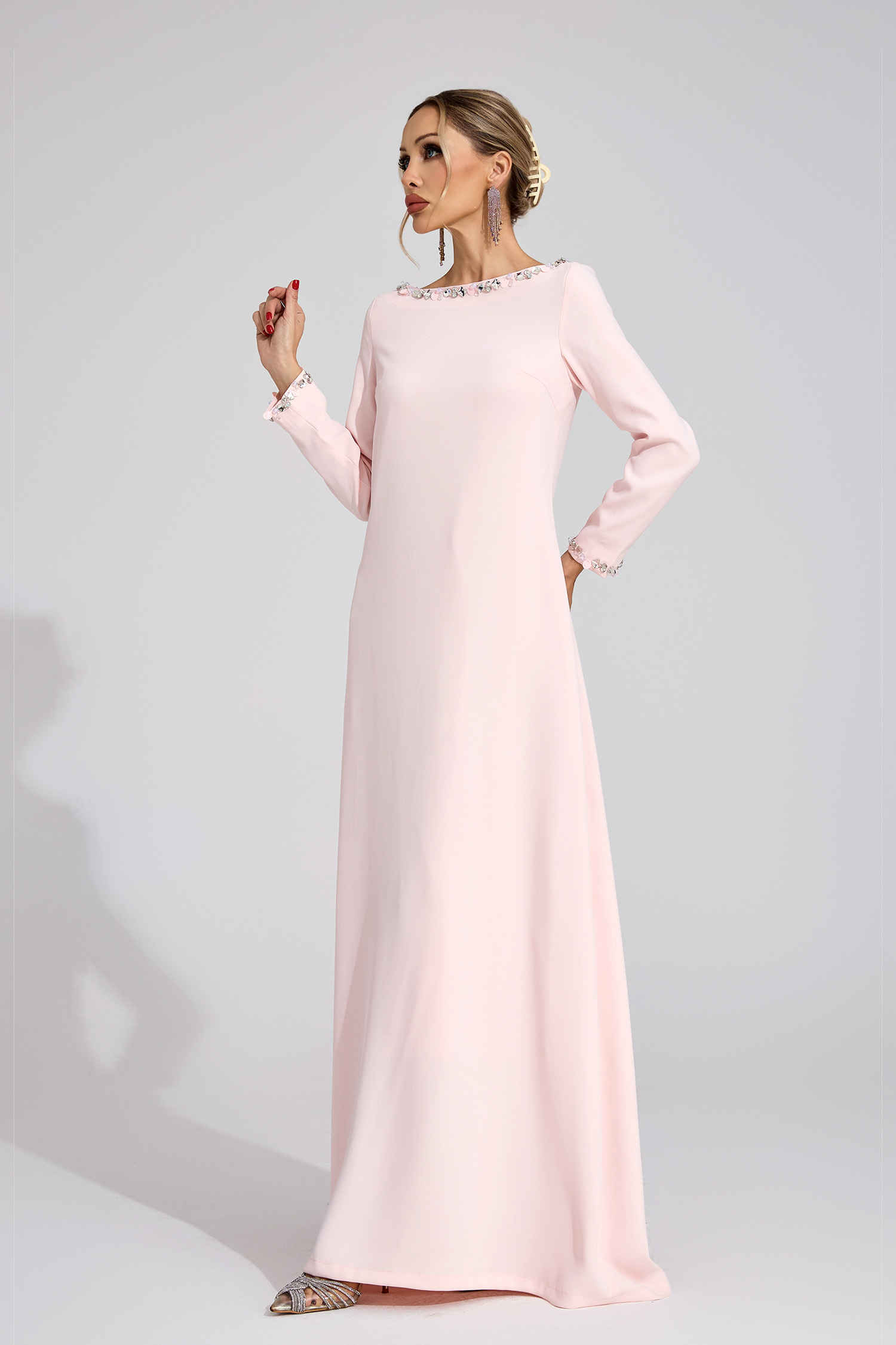 Angharad Pink Relaxed Maxi Dress