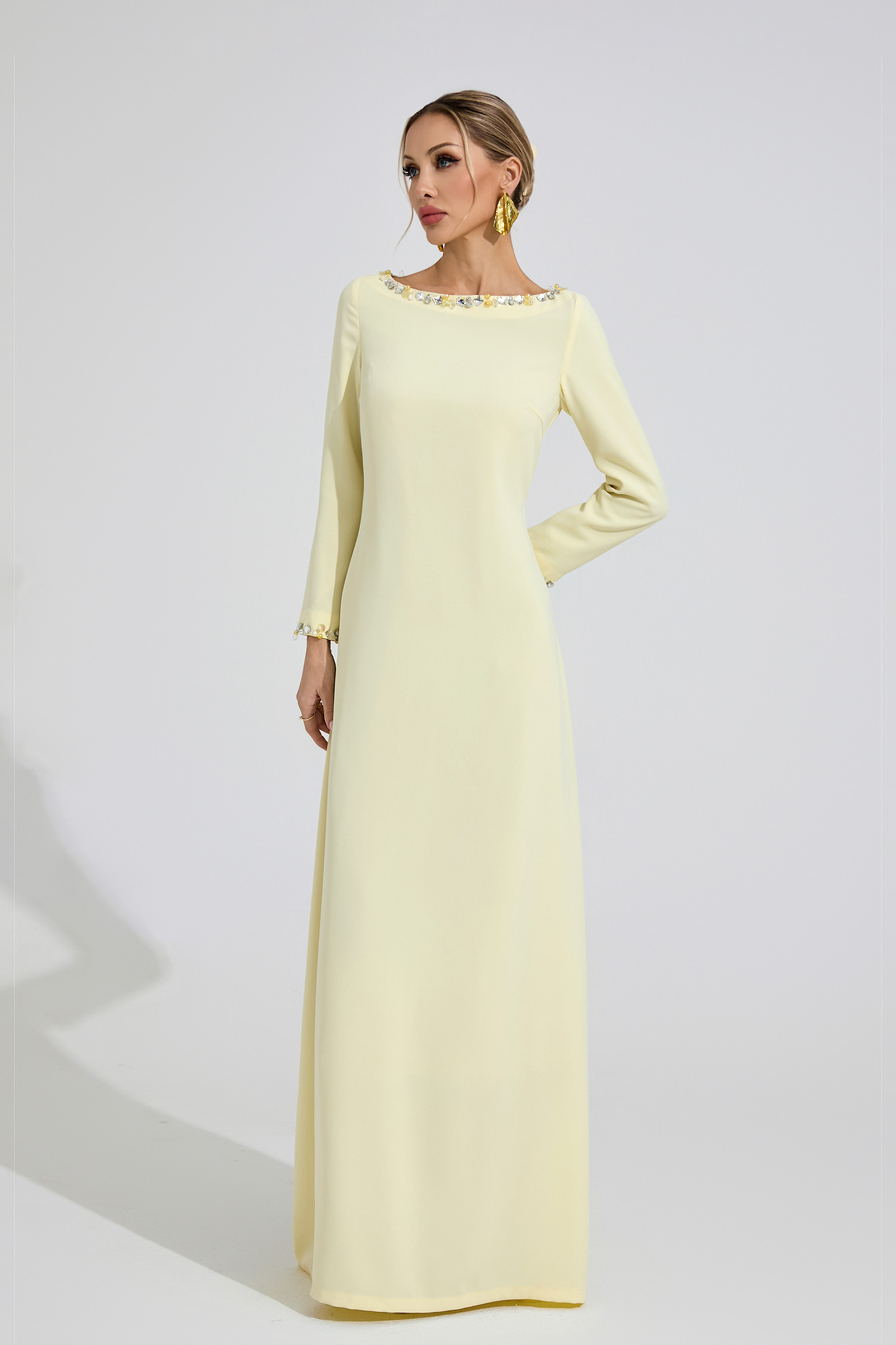 Angharad Yellow Relaxed Maxi Dress