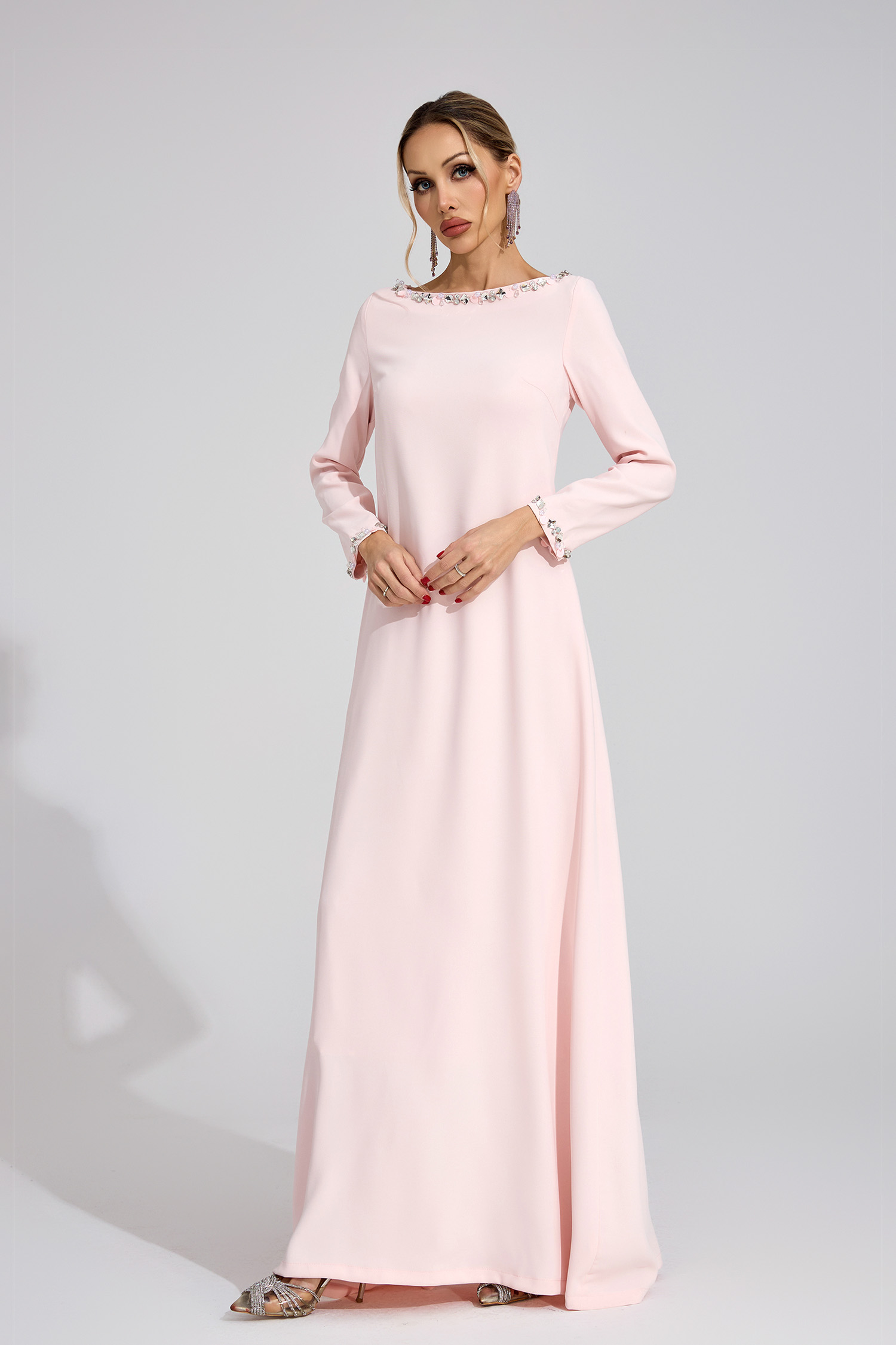 Angharad Pink Relaxed Maxi Dress