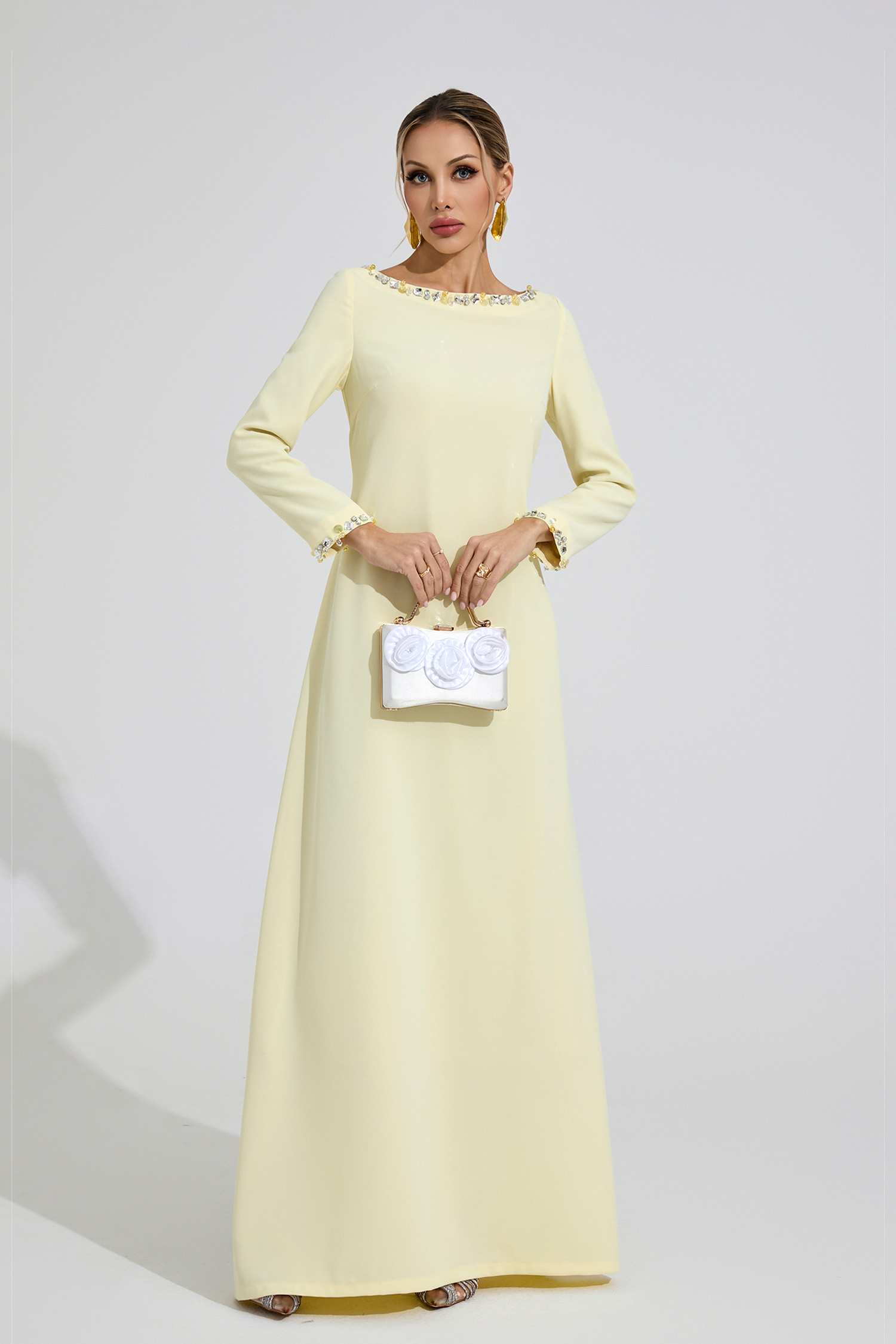 Angharad Yellow Relaxed Maxi Dress