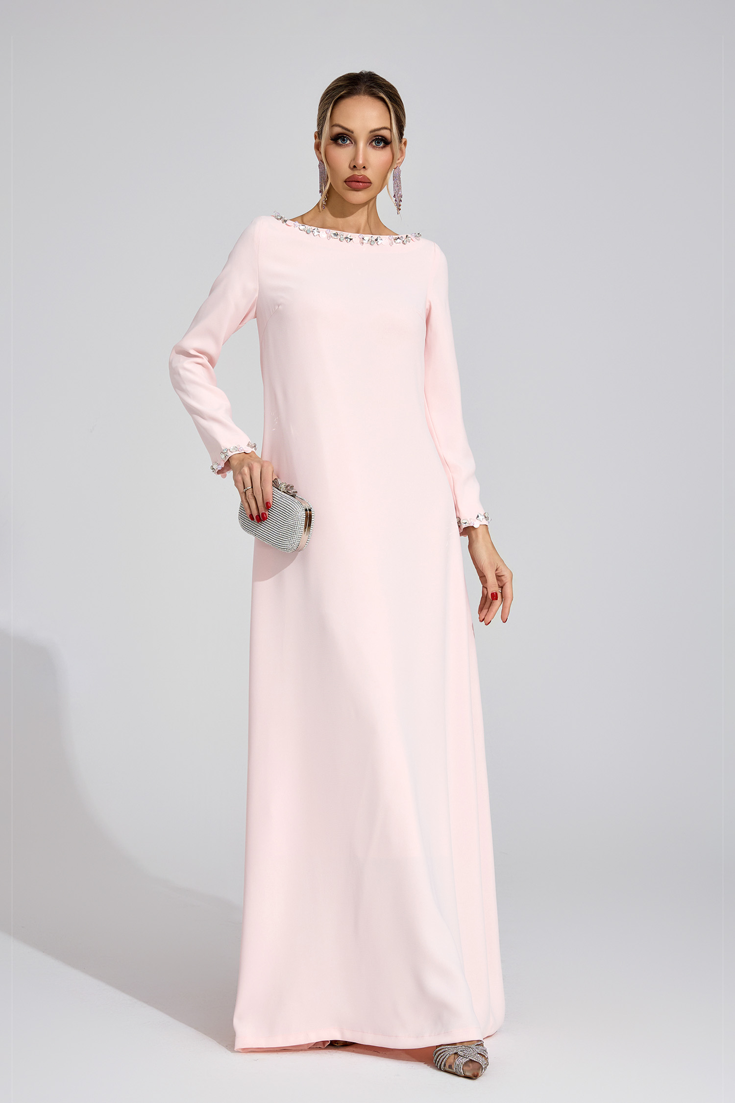 Angharad Pink Relaxed Maxi Dress