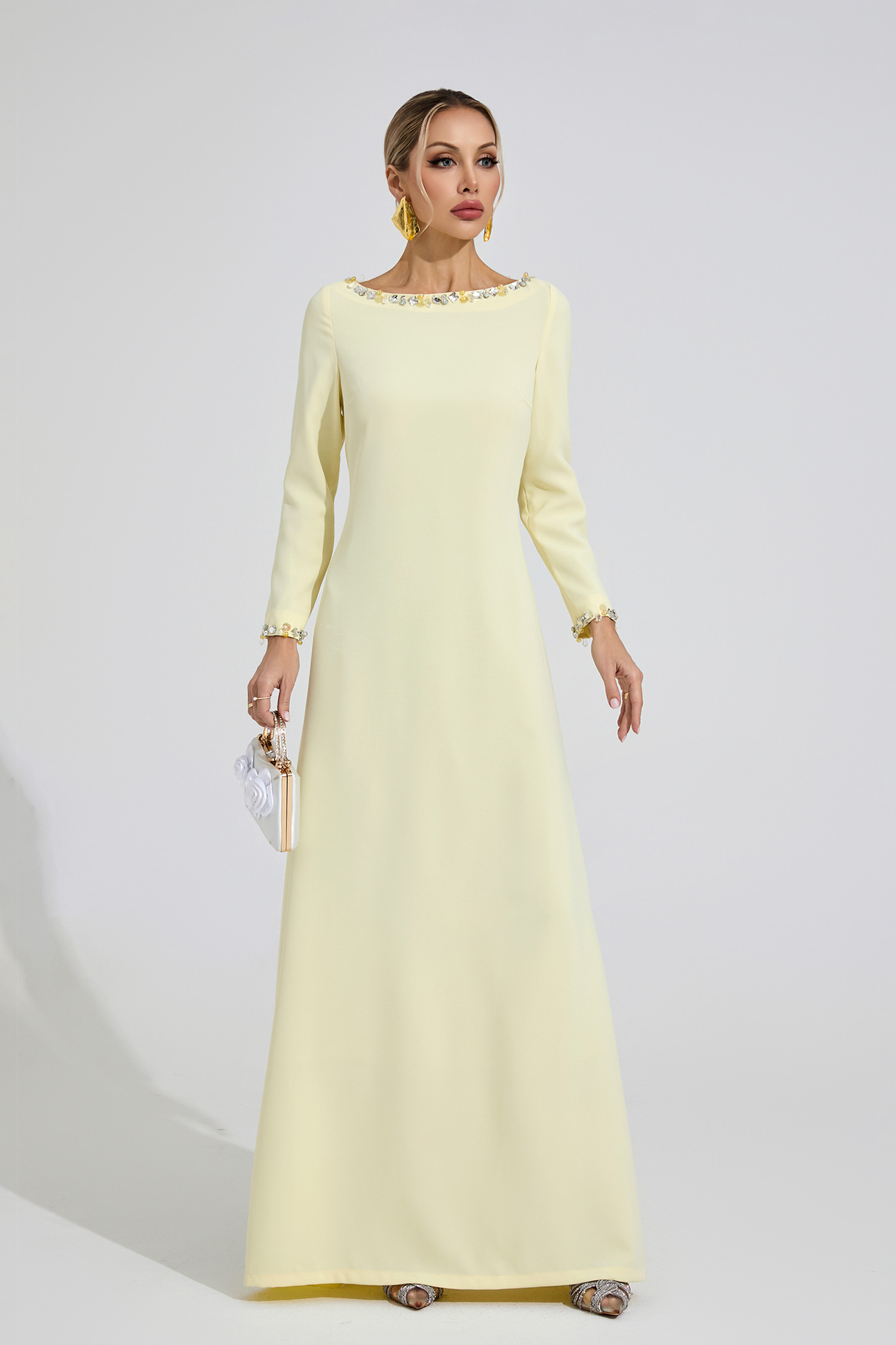 Angharad Yellow Relaxed Maxi Dress