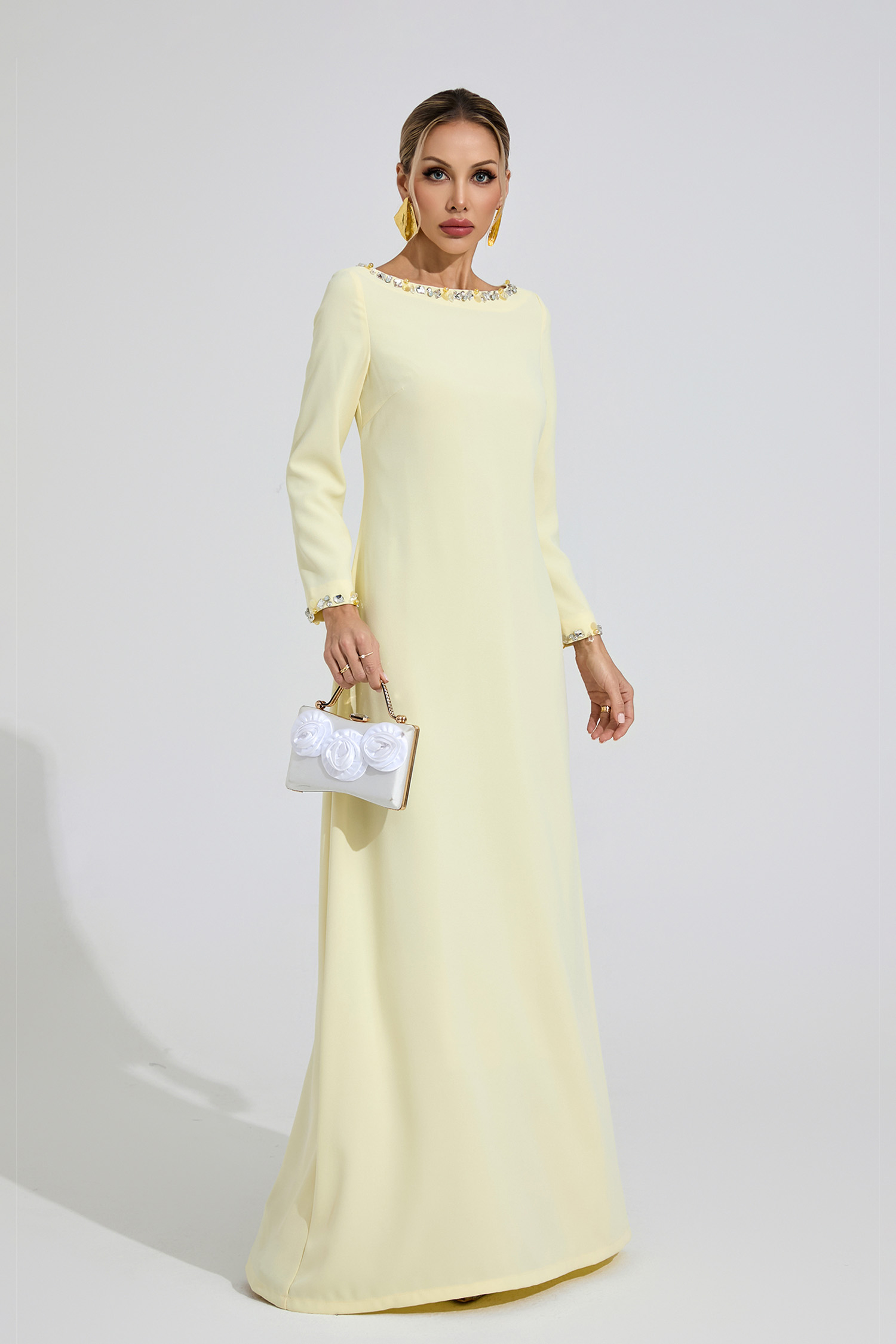 Angharad Yellow Relaxed Maxi Dress