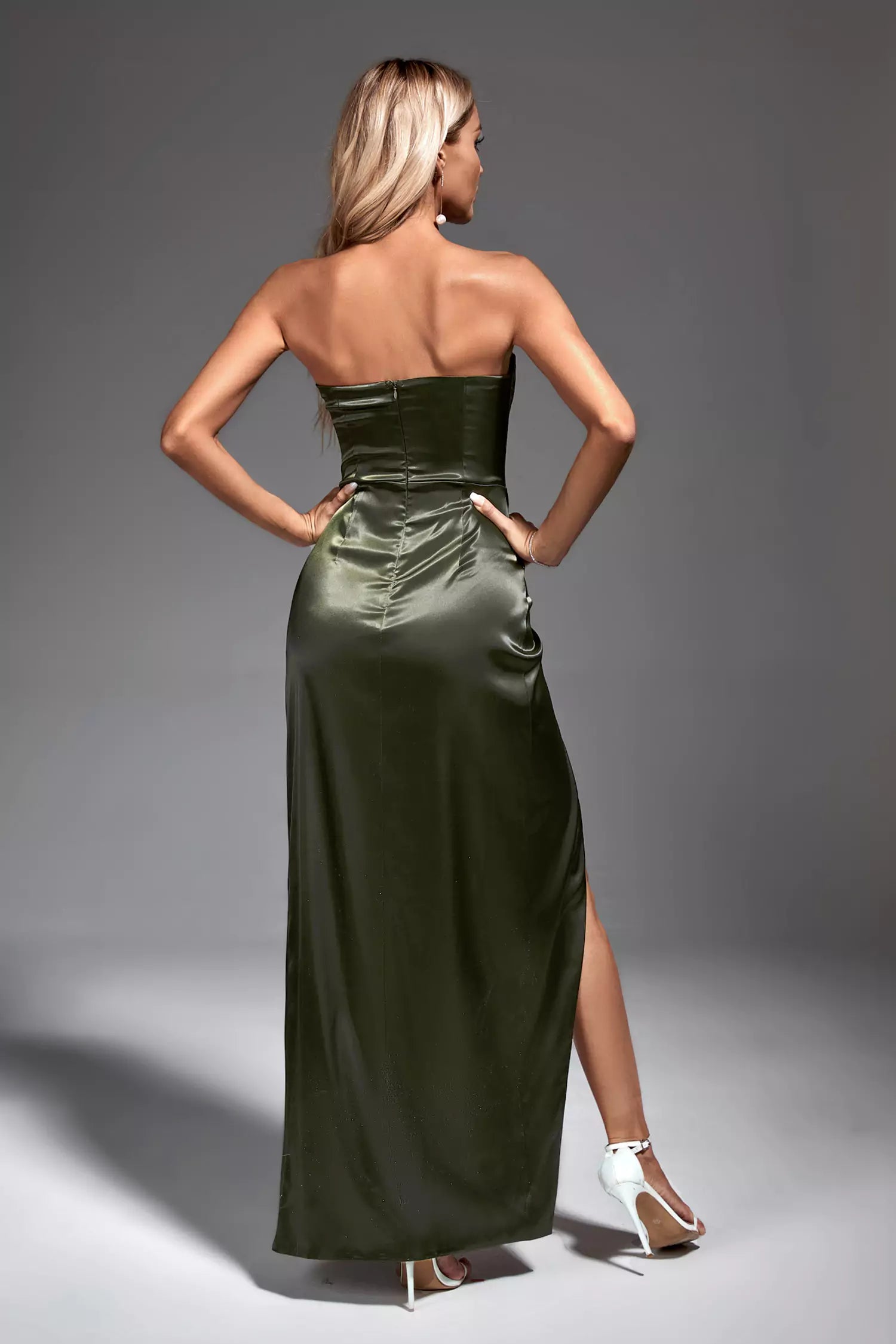  Dark Green Maxi Dress