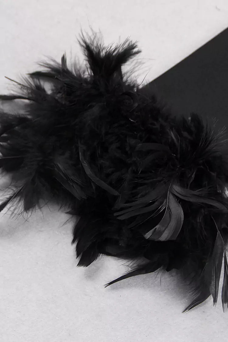 Annie Black Feather Bandage Set-CATCHALL