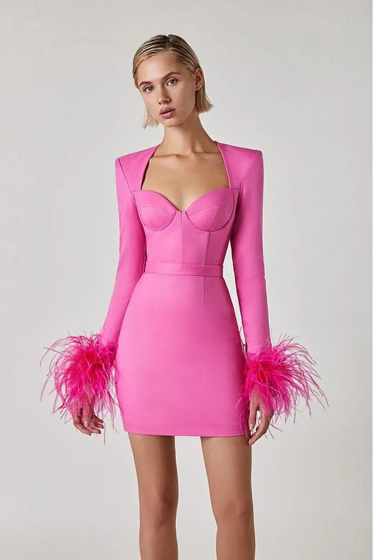 Pink Mini Dress-CATCHALL