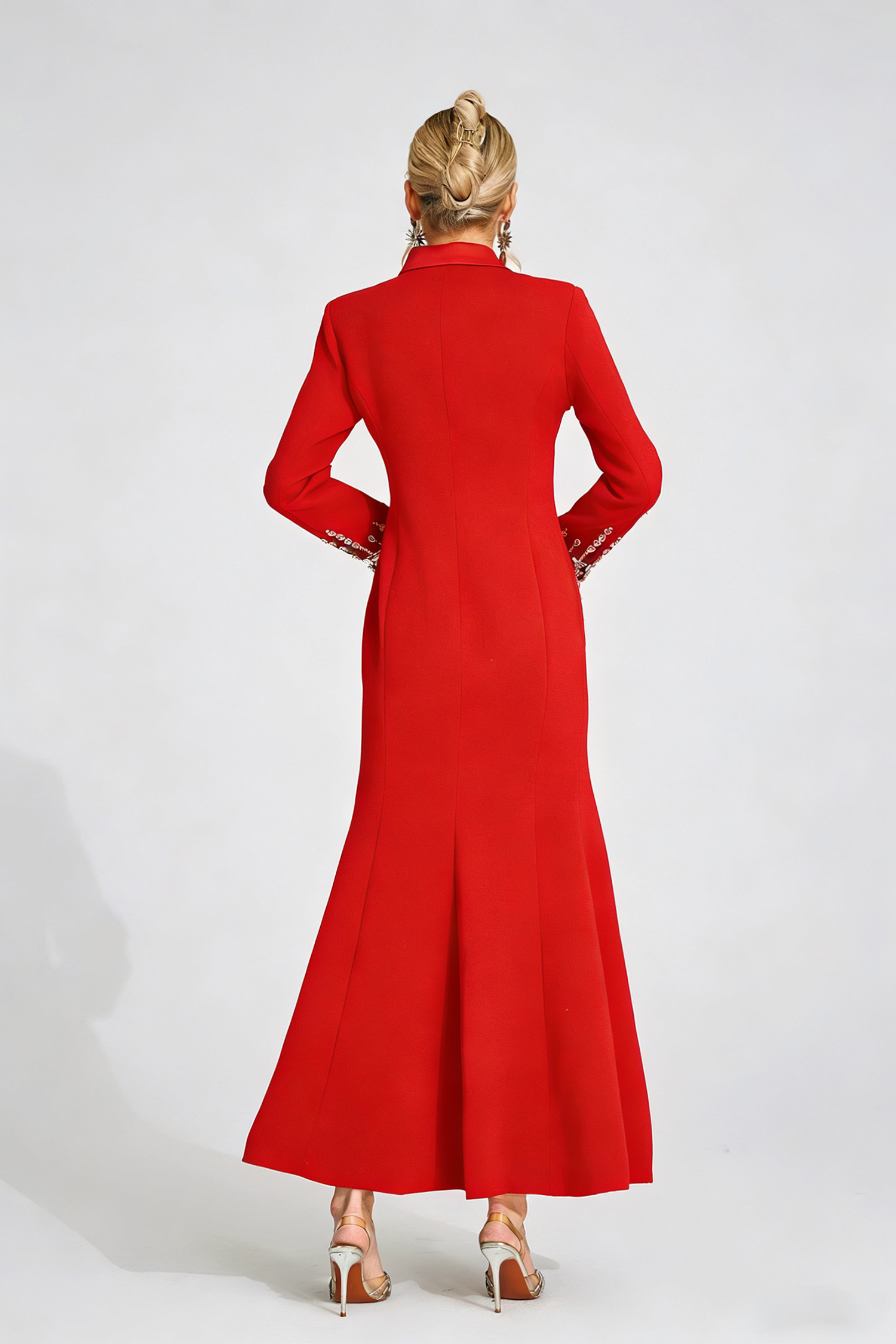 Beca Red Diamond Maxi Dress