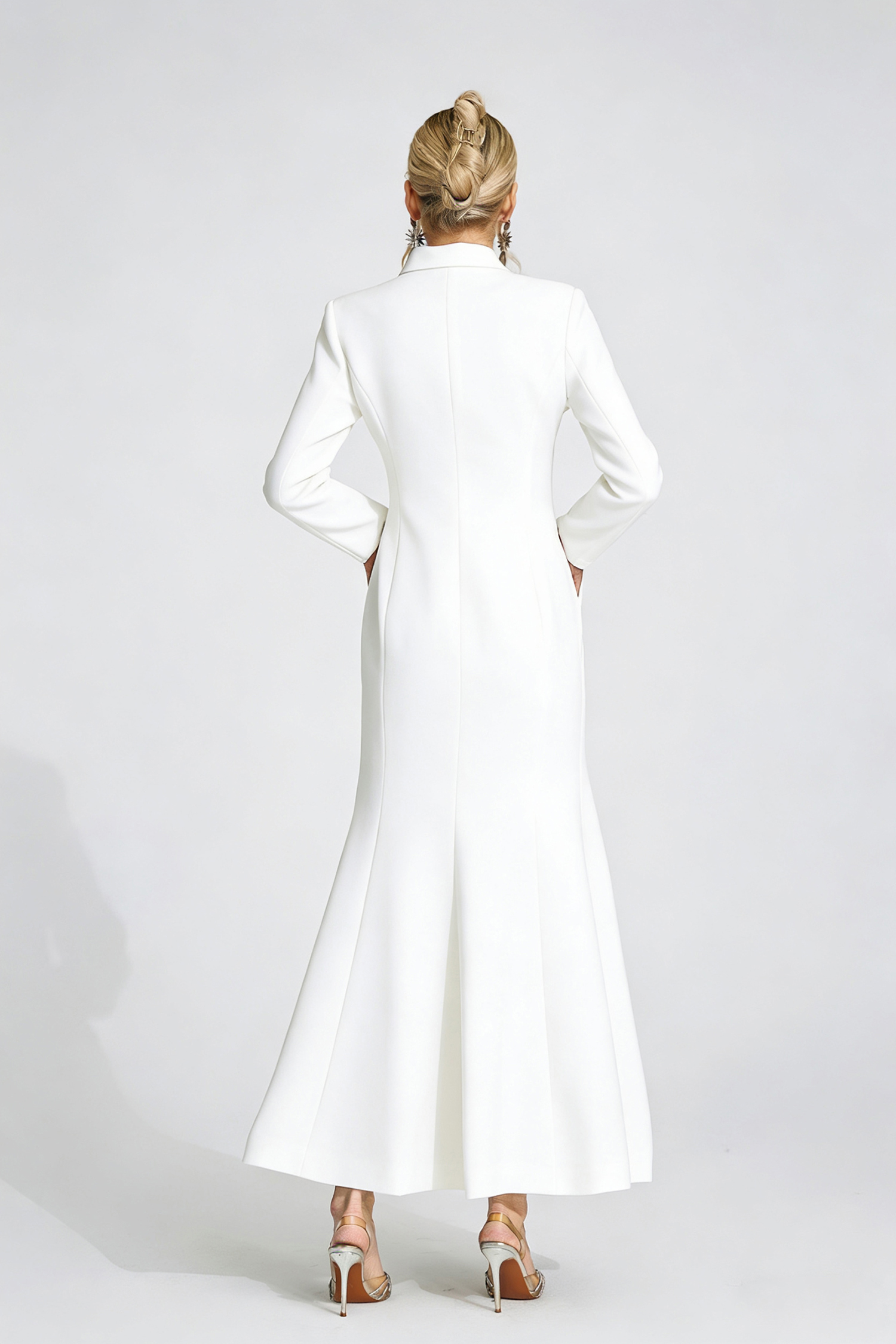 Beca White Diamond Maxi Dress