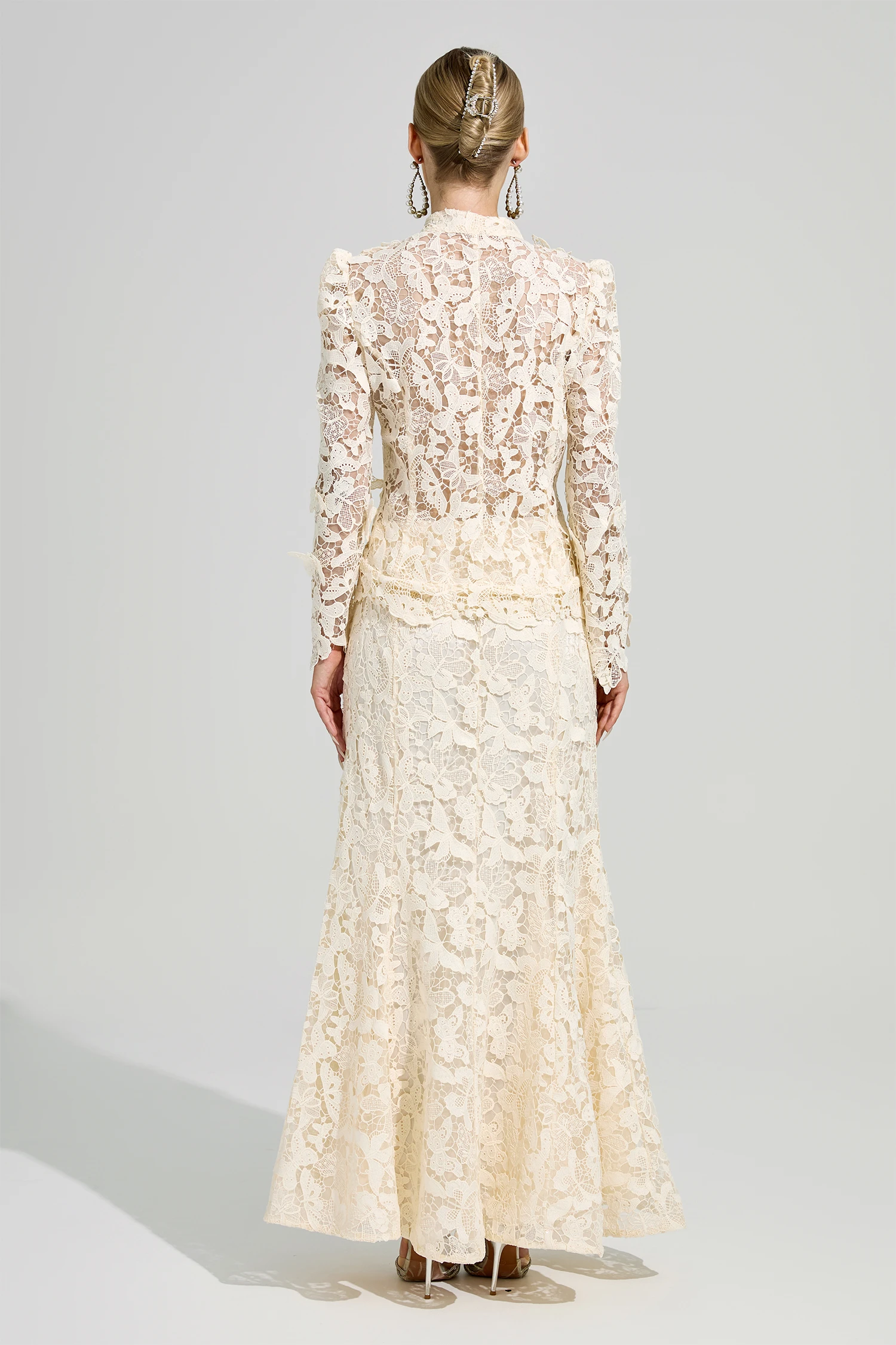 Basin White Lace Set