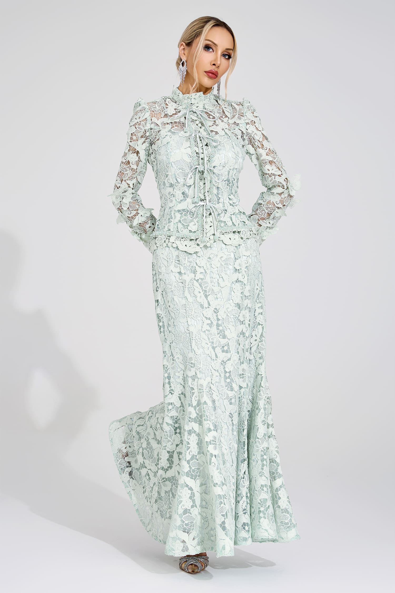 Basin Green Lace Set
