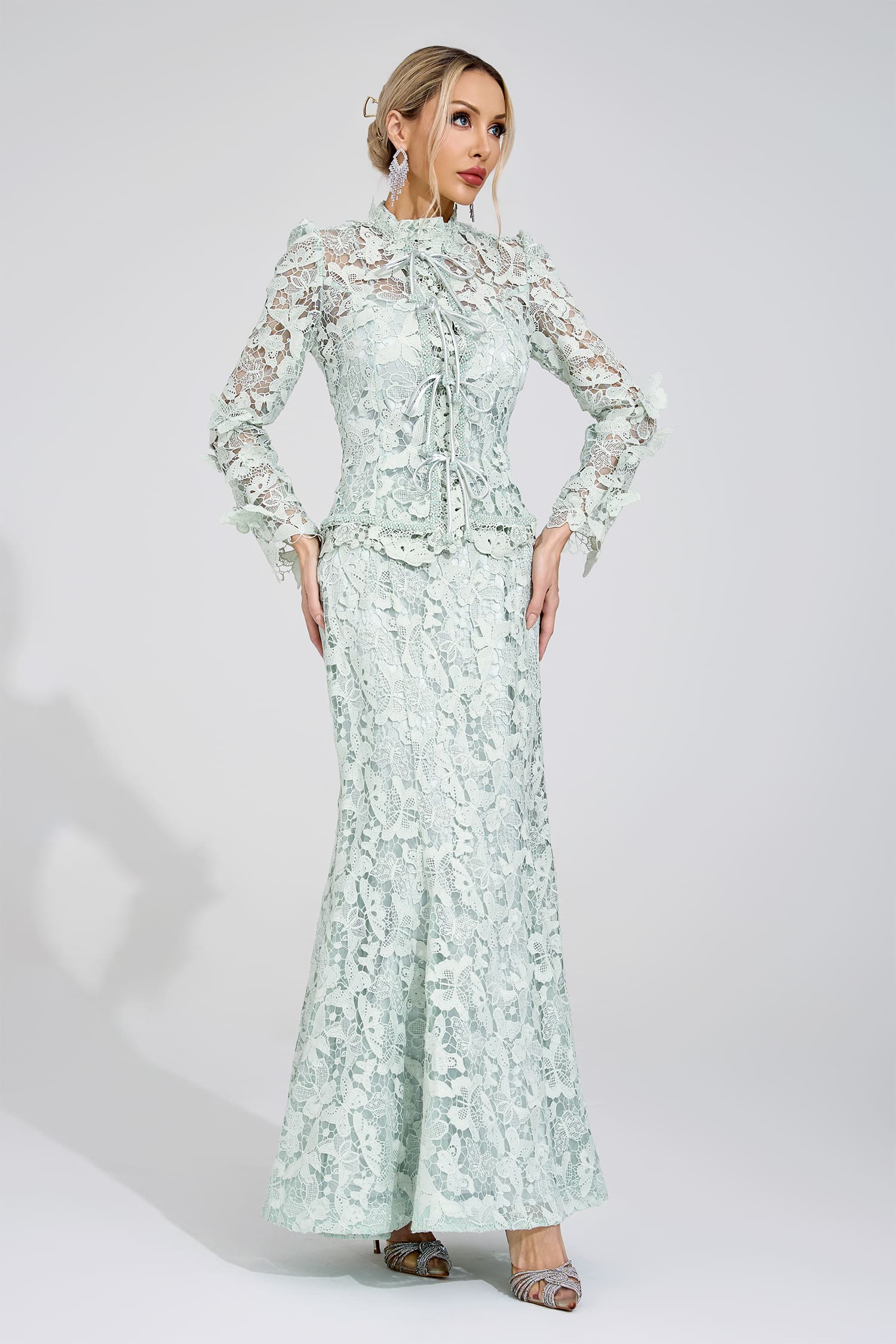 Basin Green Lace Set