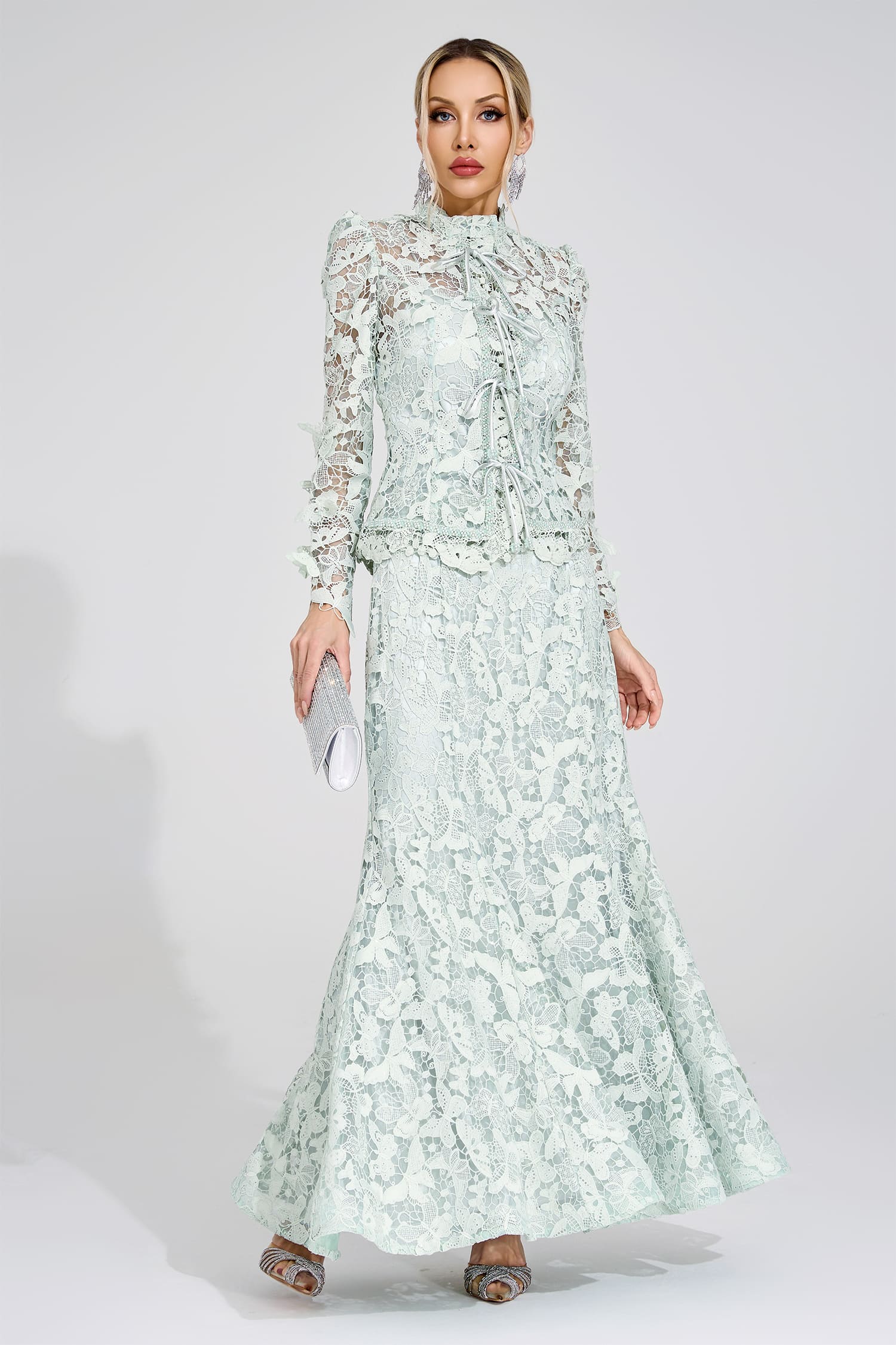 Basin Green Lace Set