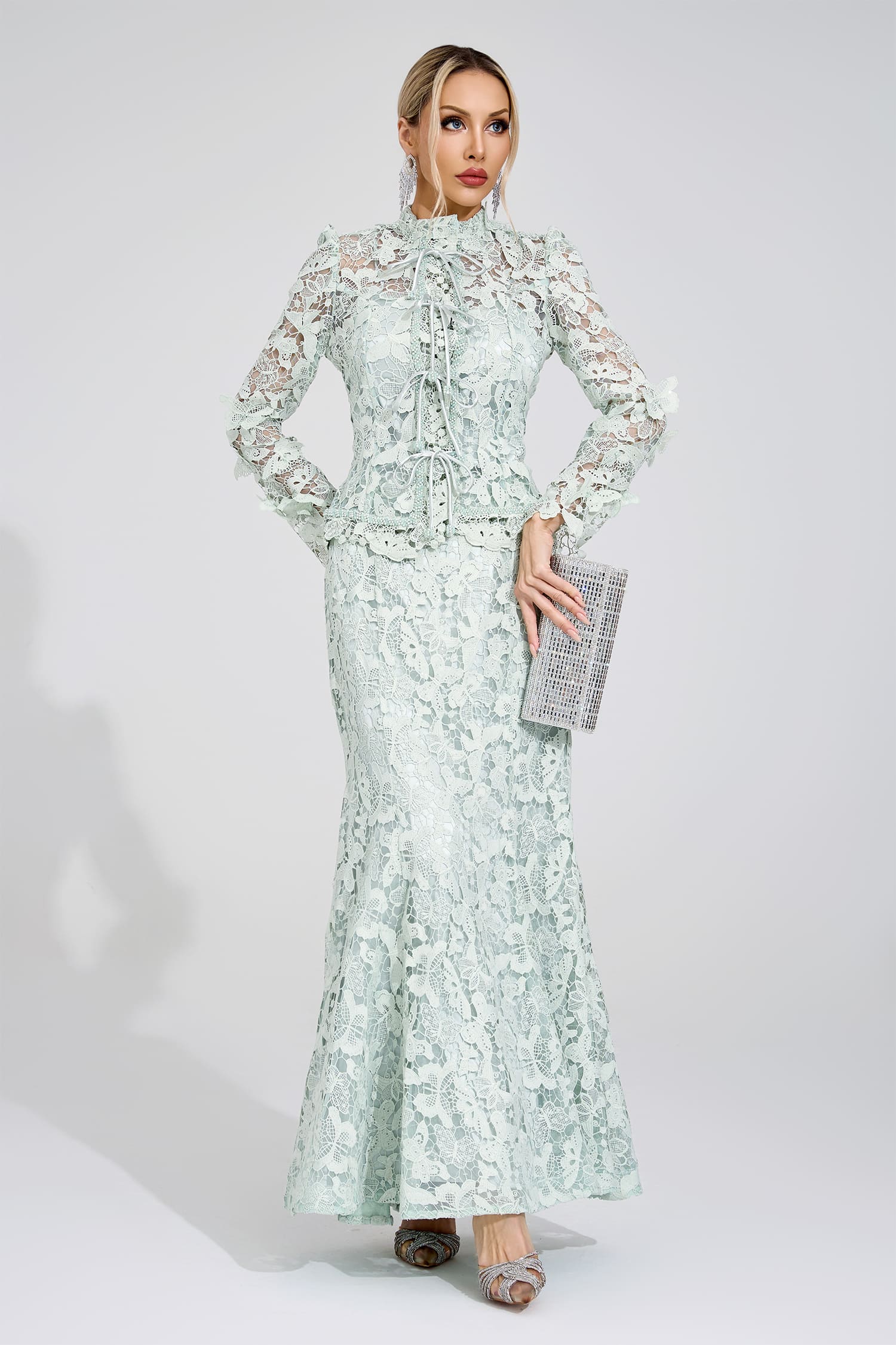 Basin Green Lace Set