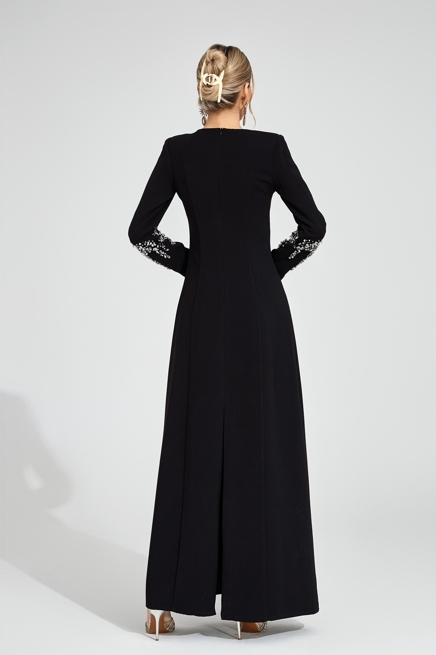 Belle Black Diamond Maxi Dress