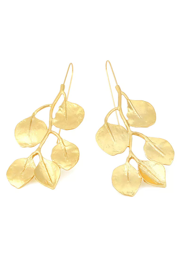 Blair Golden Leaves Earrings-CATCHALL