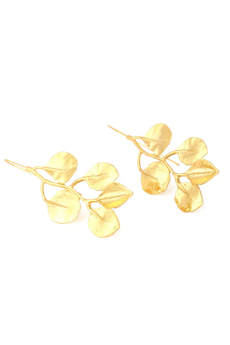 Blair Golden Leaves Earrings-CATCHALL