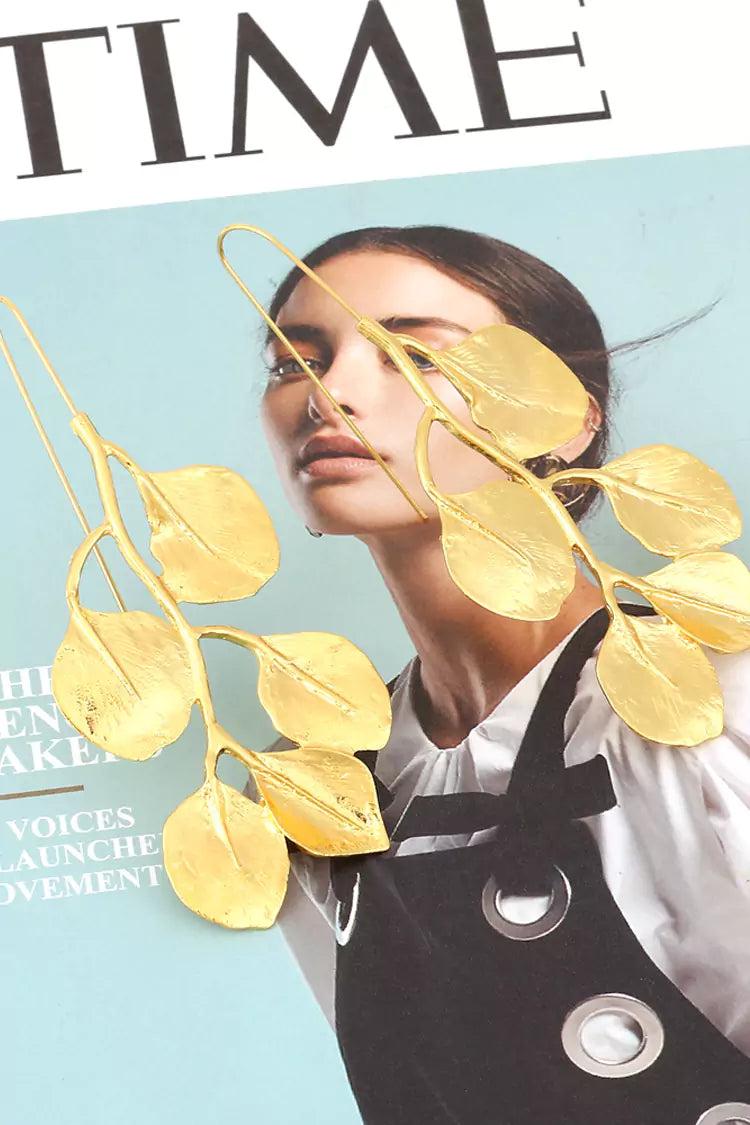 Blair Golden Leaves Earrings-CATCHALL