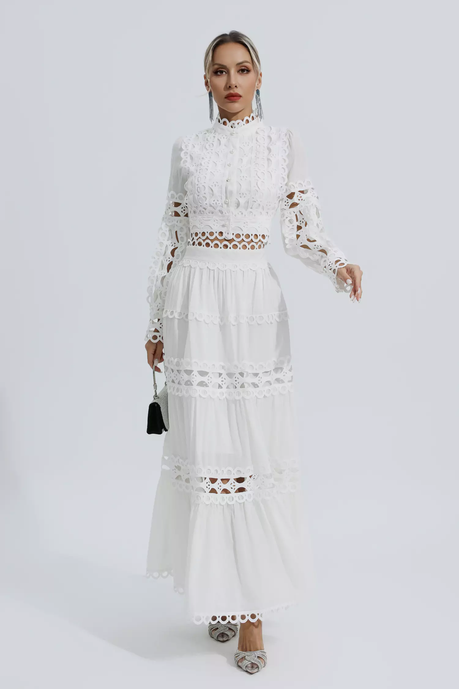 Bonnie White Lace Hollow Set-CATCHALL