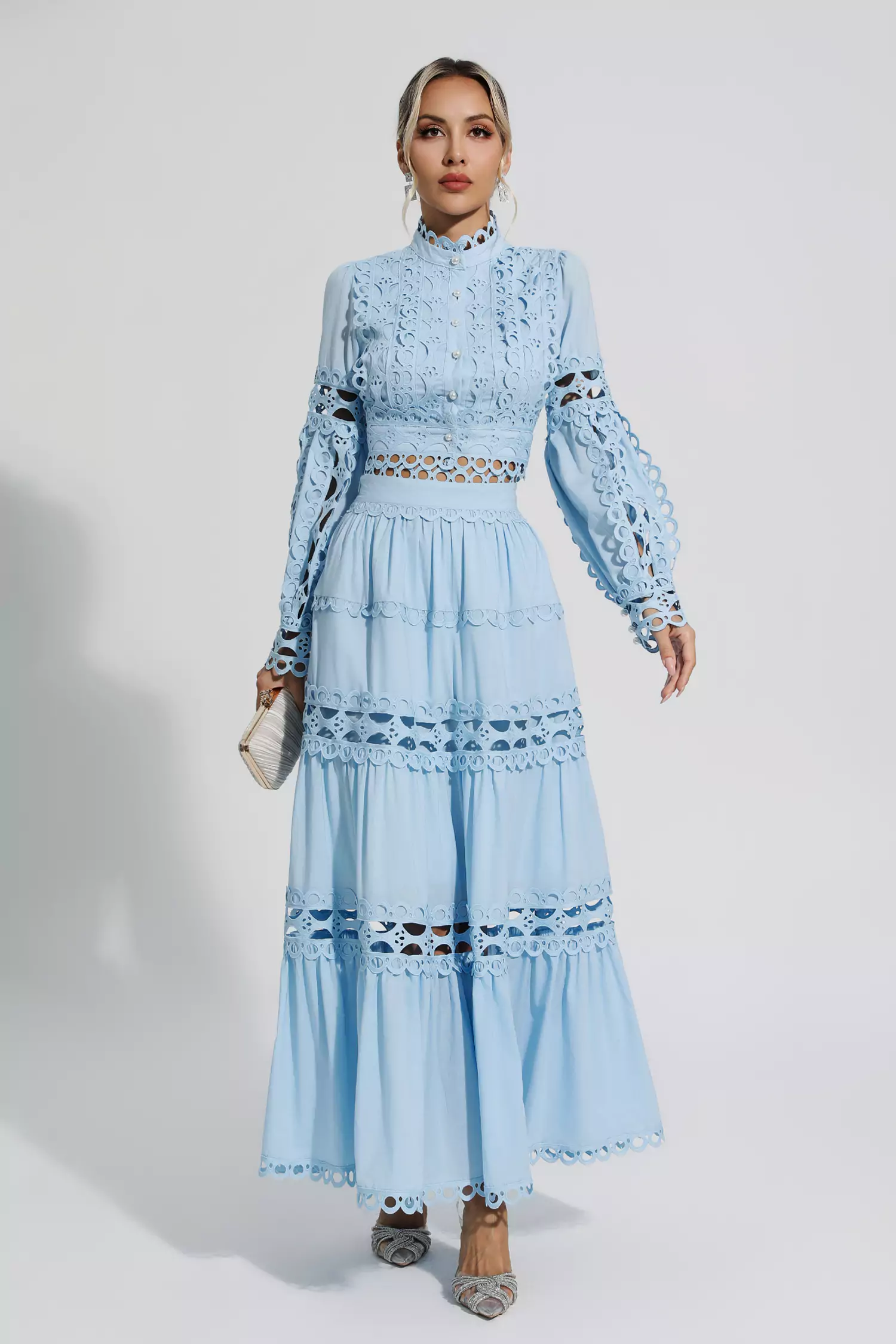 Bonnie Blue Lace Hollow Set-CATCHALL