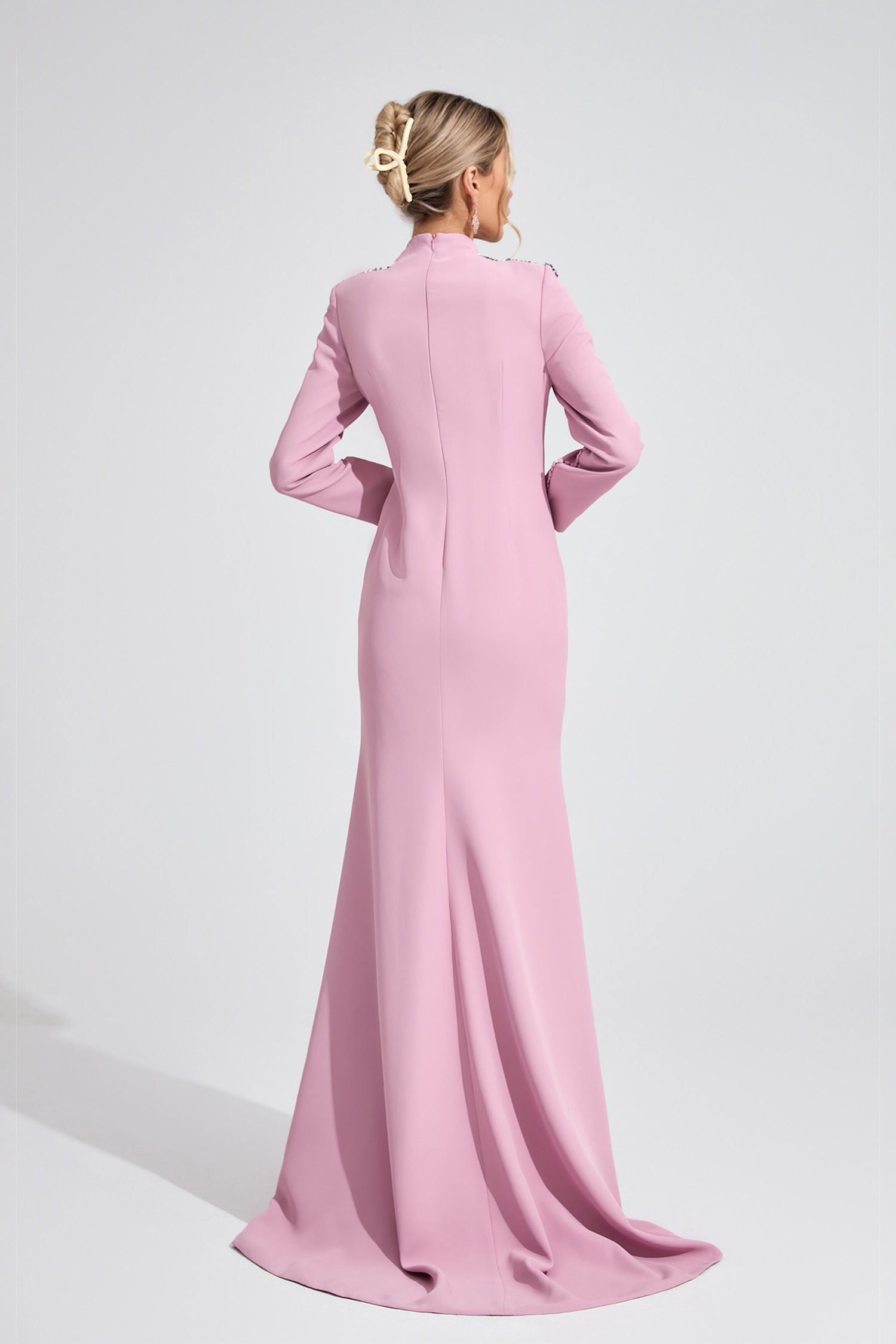 Brielle Pink Diamond Maxi Dress