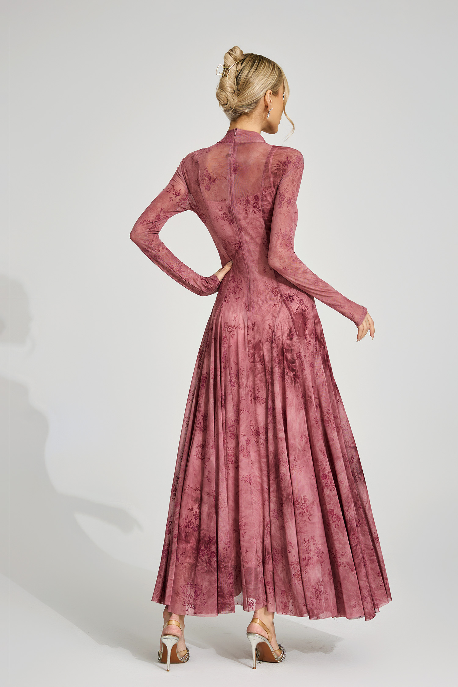 Bronwen Pink Floral Growth Maxi Dress