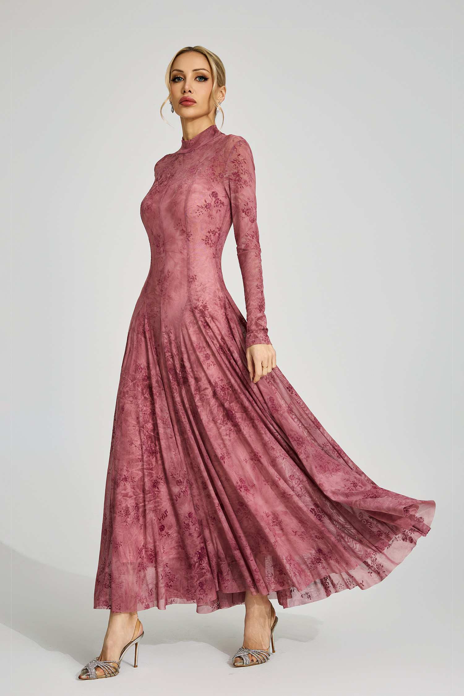 Bronwen Pink Floral Growth Maxi Dress