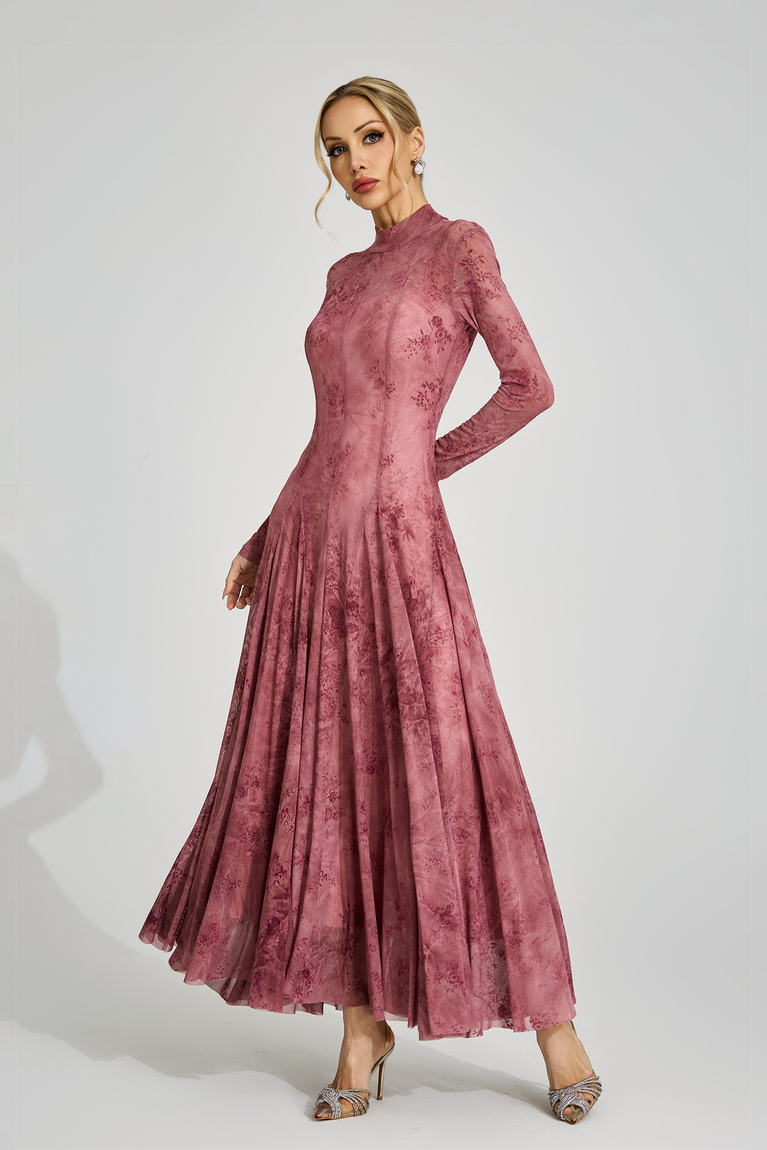 Bronwen Pink Floral Growth Maxi Dress