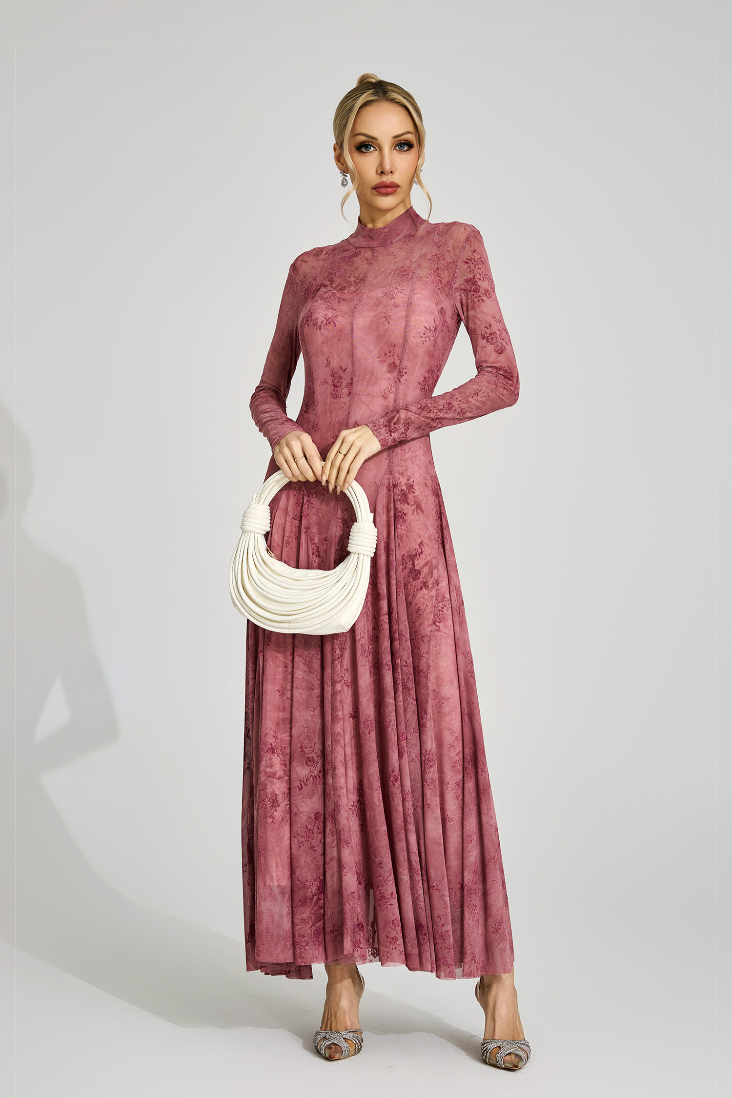 Bronwen Pink Floral Growth Maxi Dress