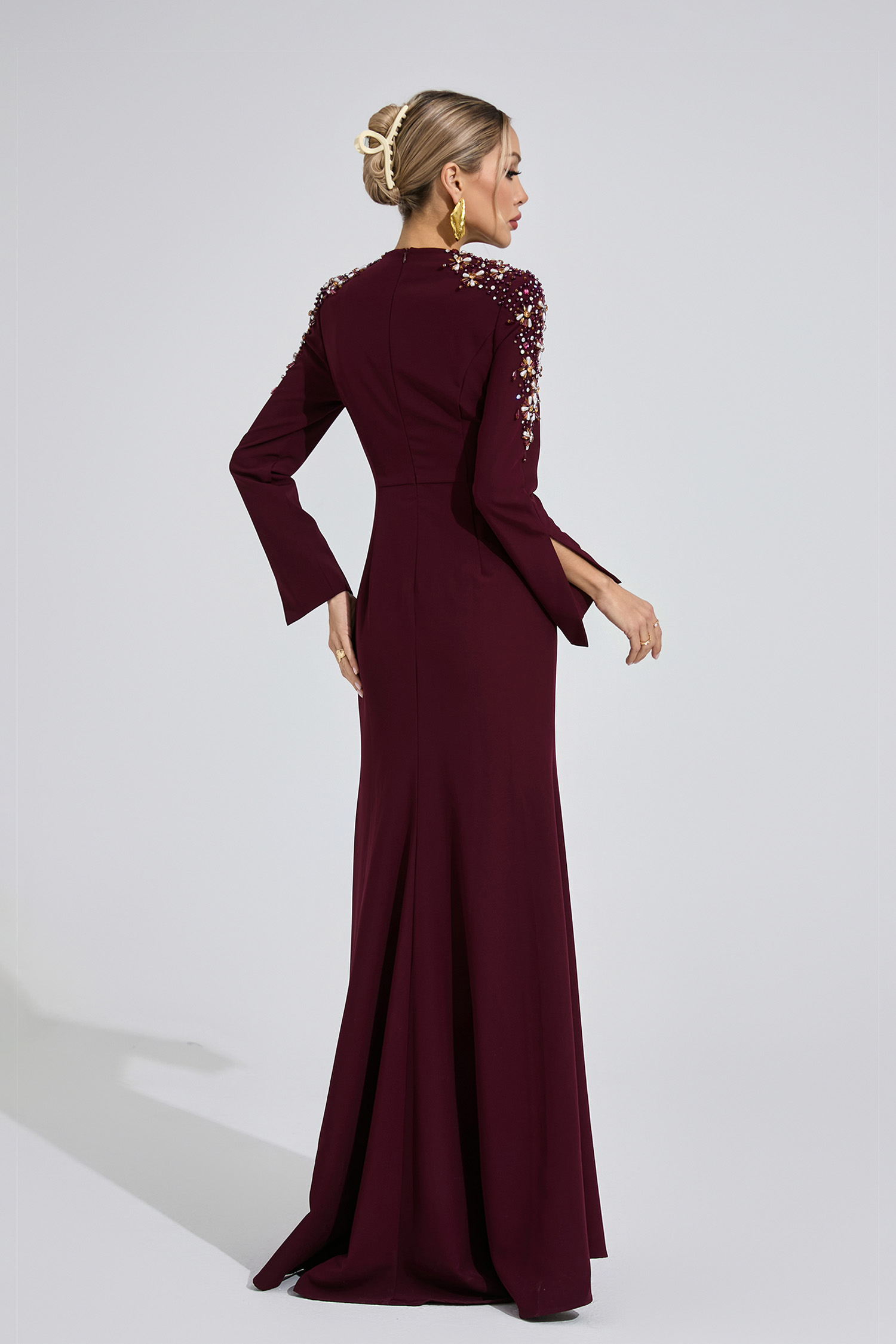 Calli Sienna Pearl Maxi Dress