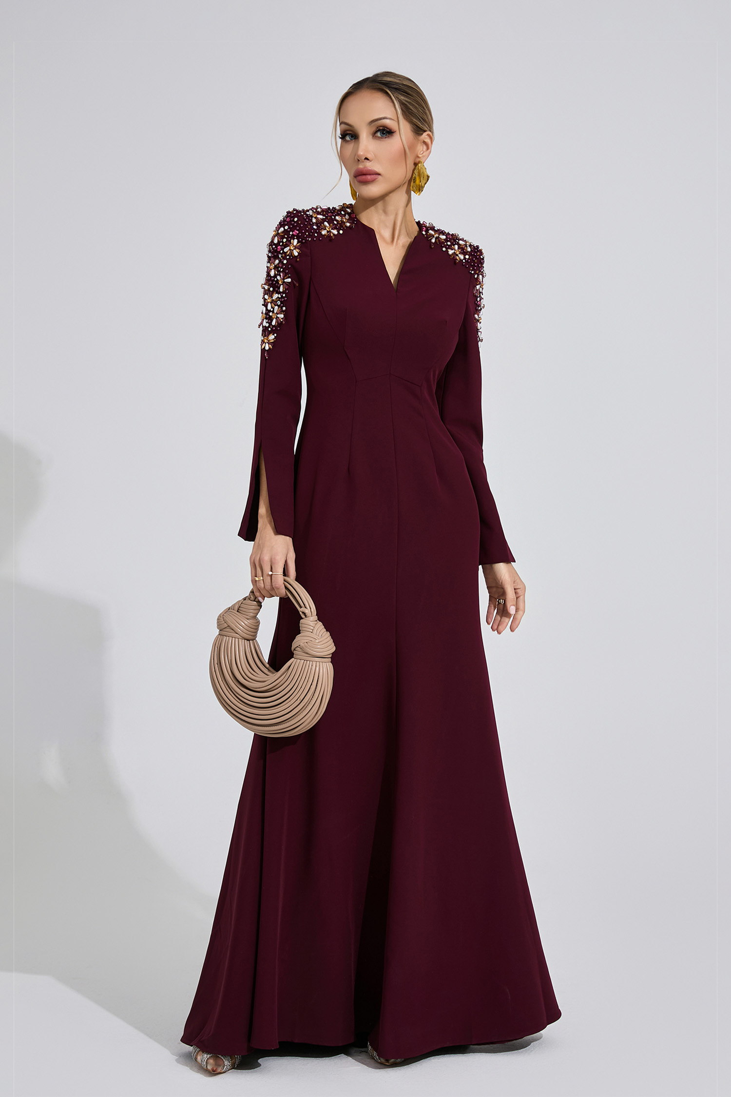 Calli Sienna Pearl Maxi Dress