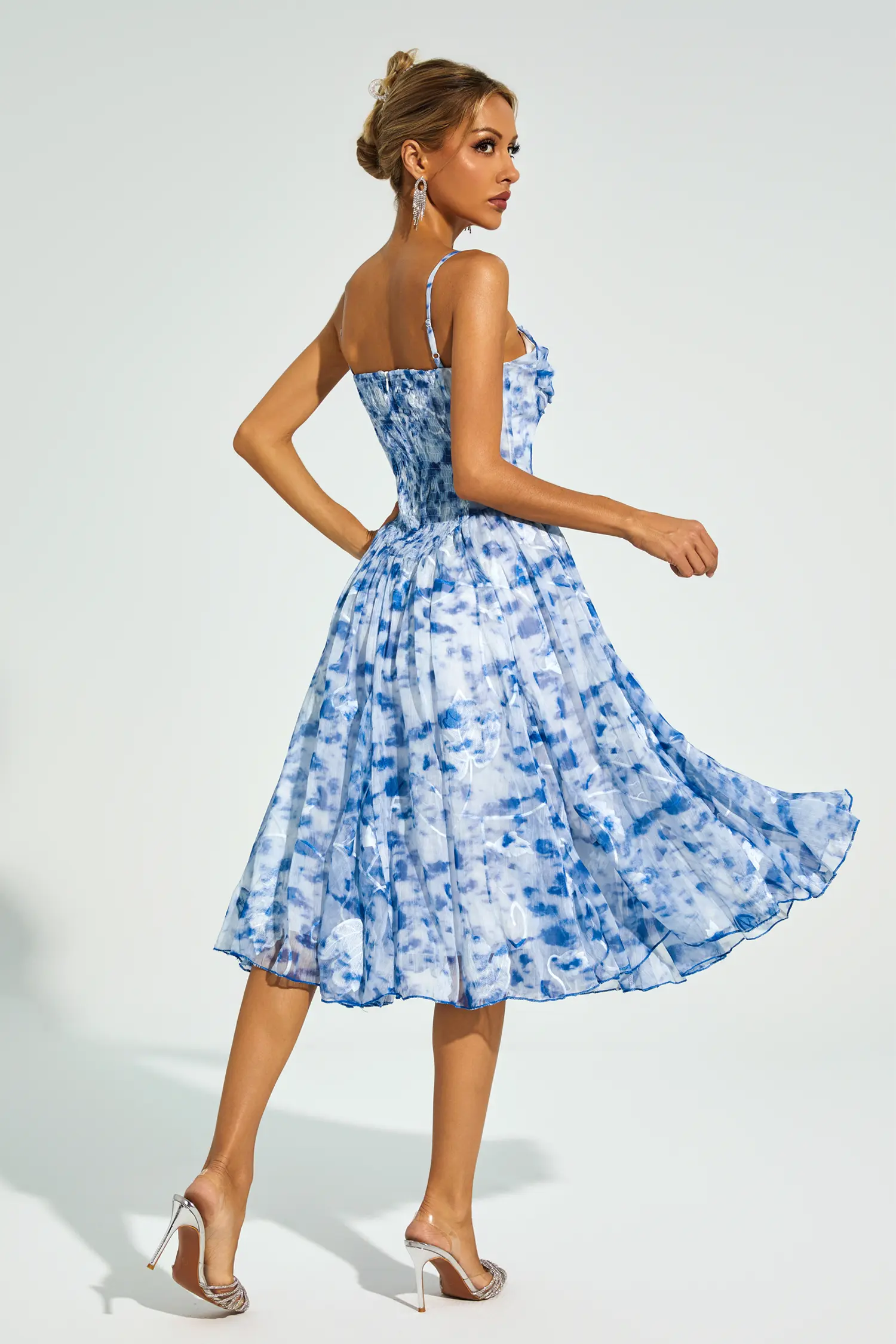 Carroll Blue Ink Slip Dress-CATCHALL