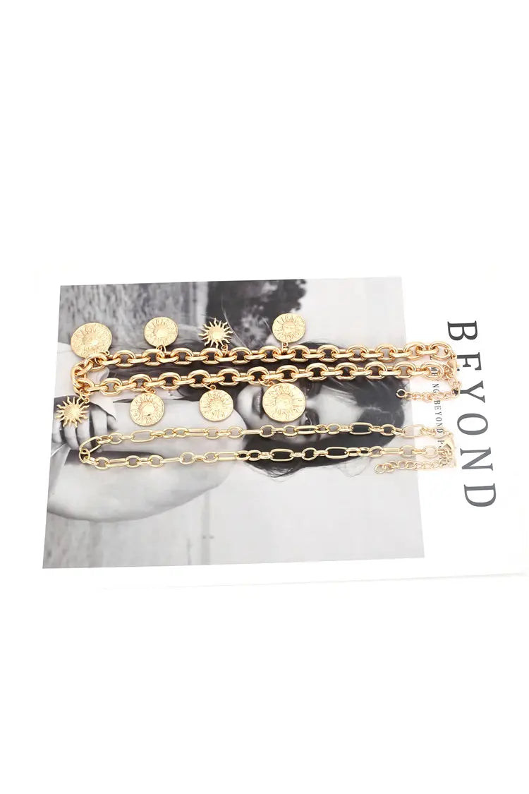 Catalina Golden Sun Necklace-CATCHALL