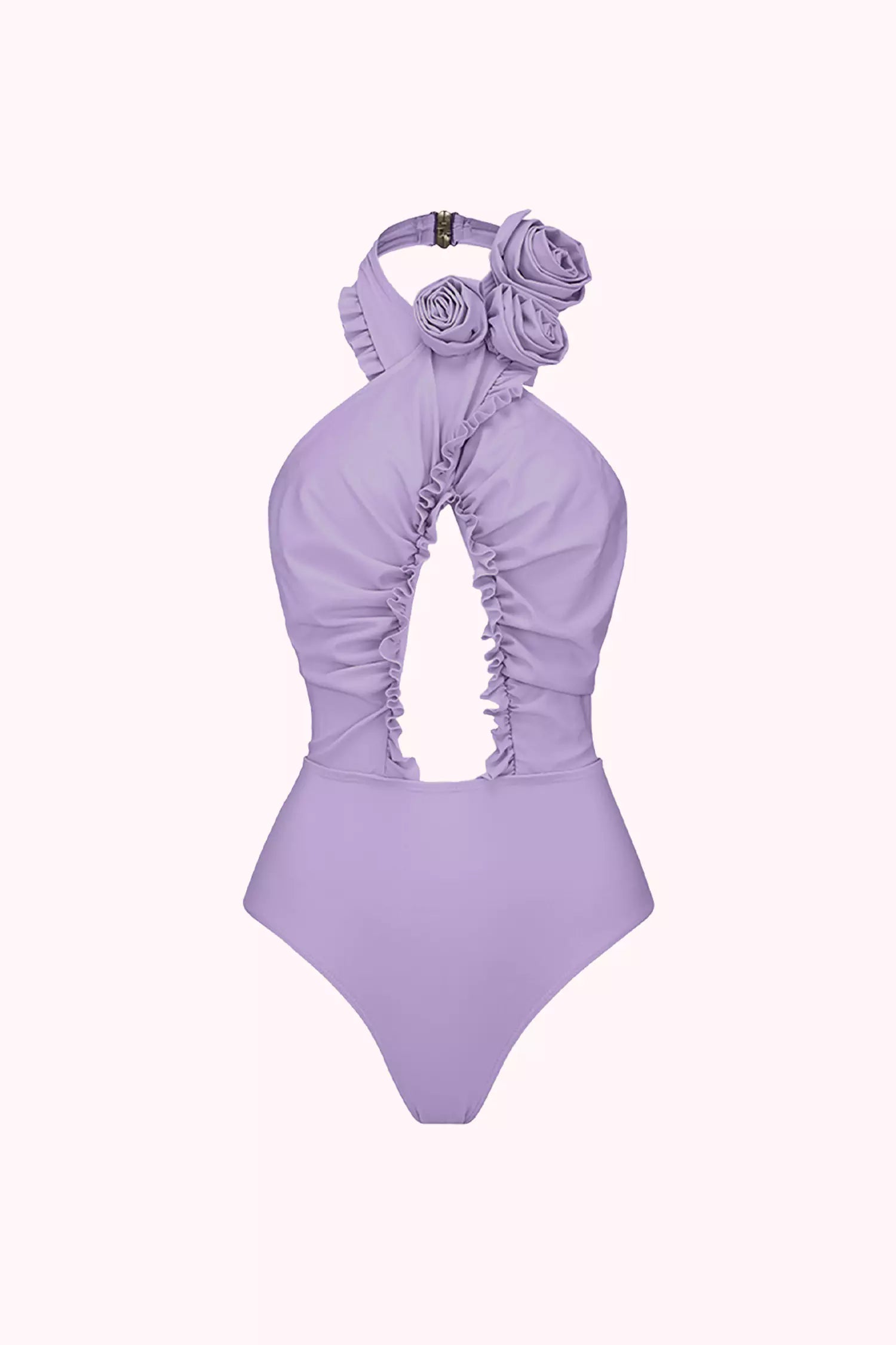 Celine Purple Floral One Piece Swimwear