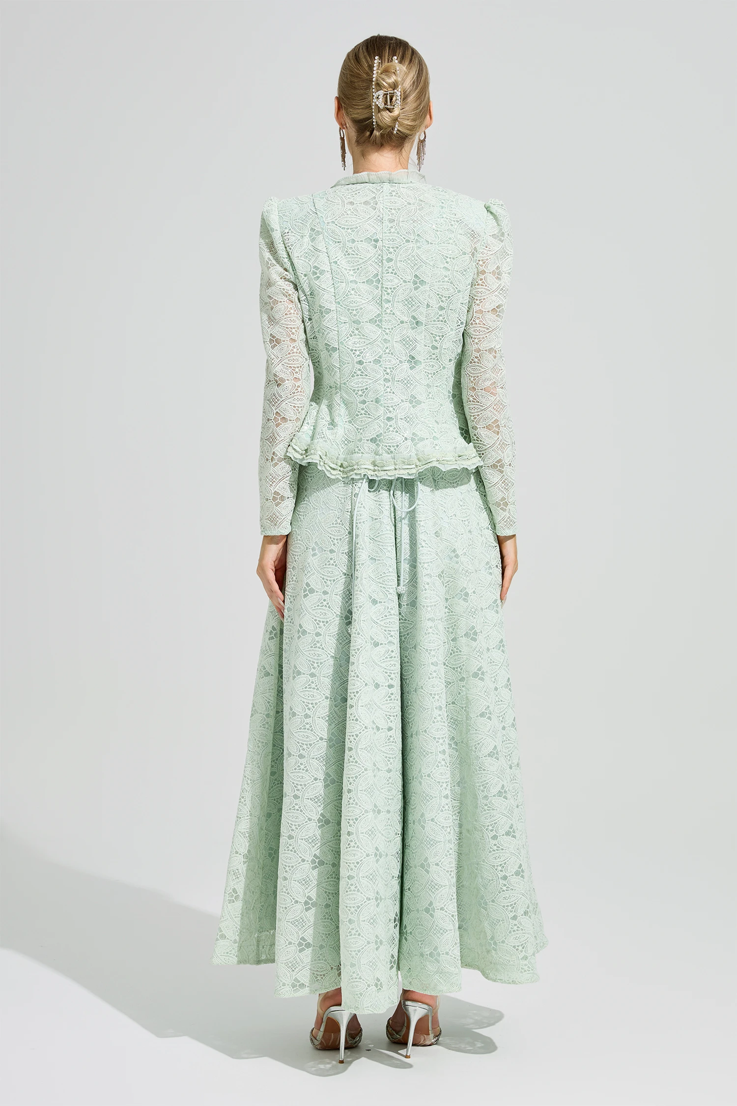 Claire Green Lace Set