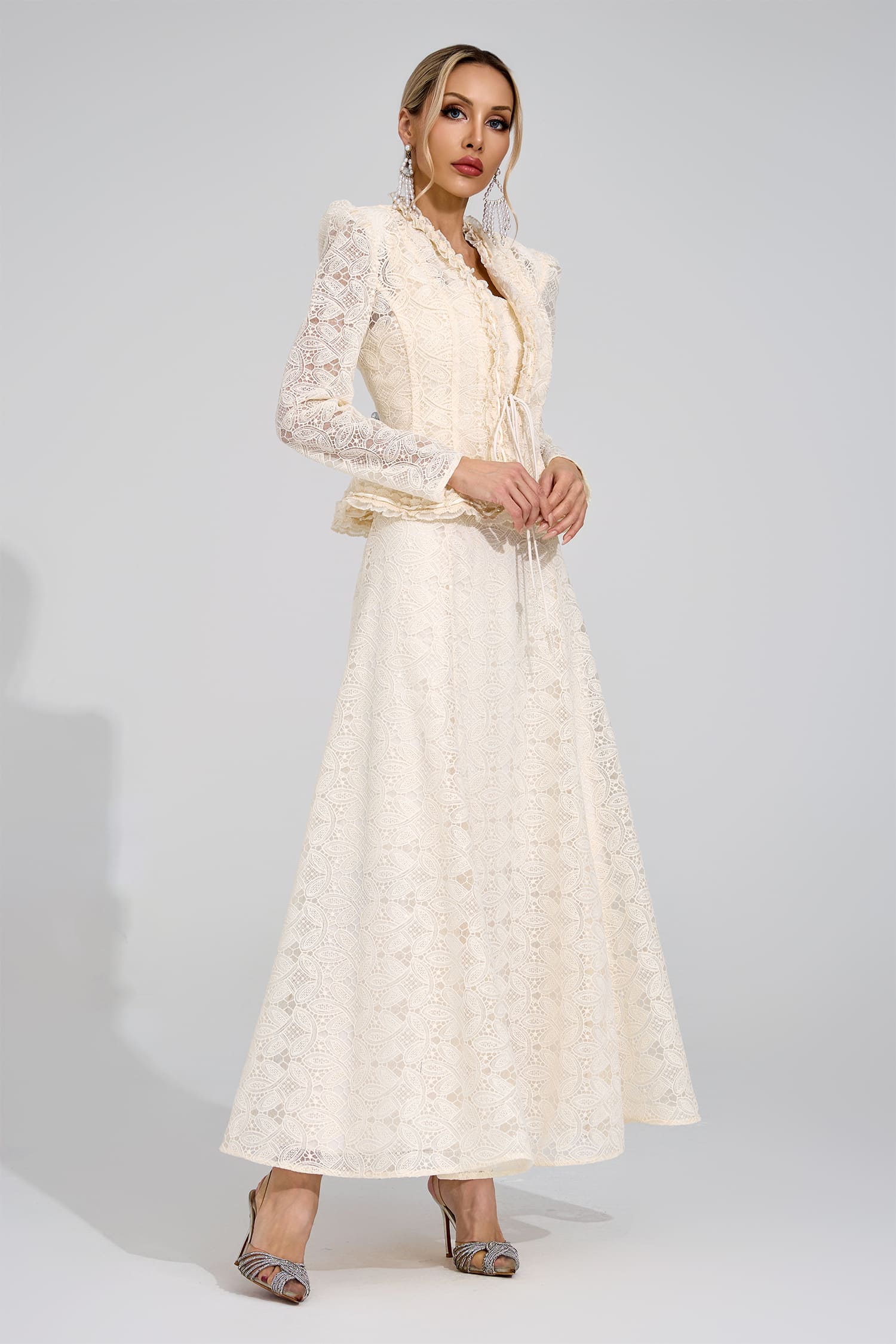Claire Ivory Lace Set
