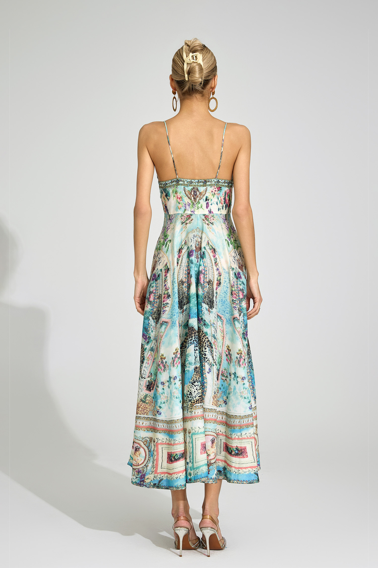 Conduit Green Print Maxi Dress