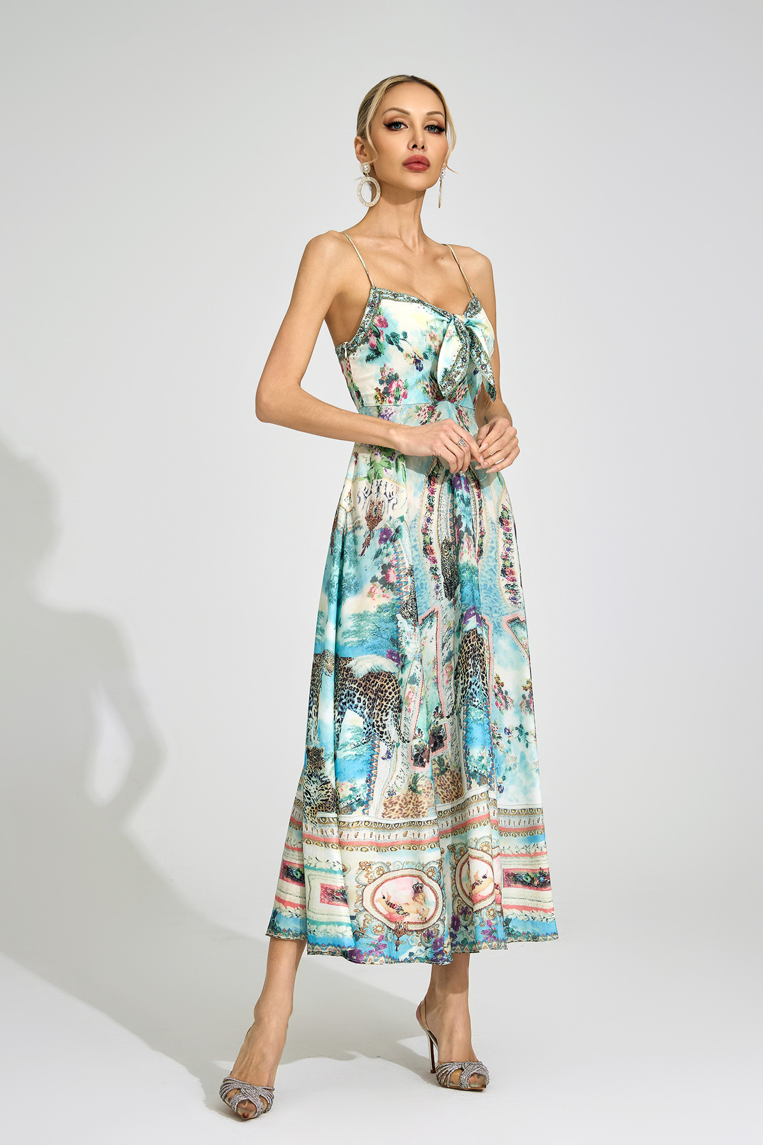 Conduit Green Print Maxi Dress