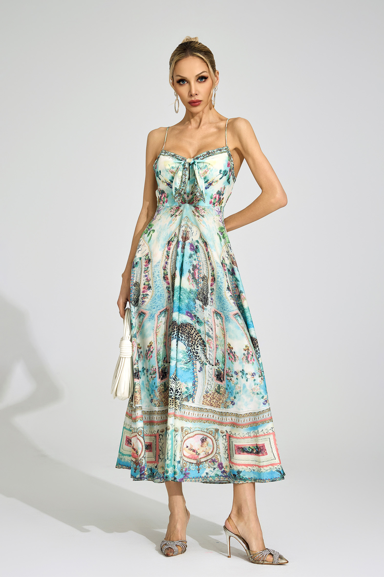 Conduit Green Print Maxi Dress
