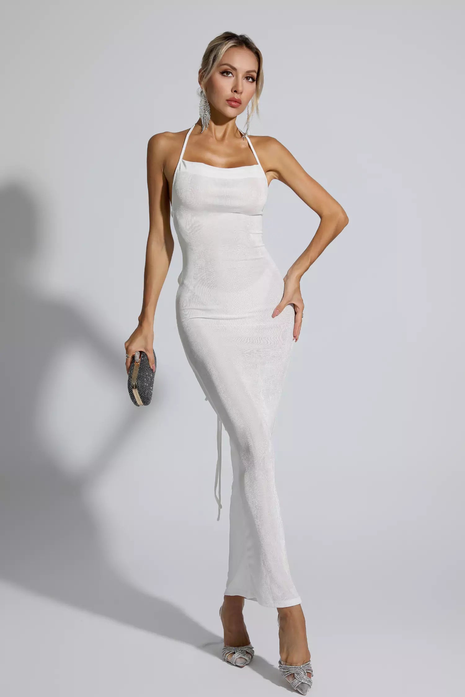 Daphne White Maxi Dress-CATCHALL