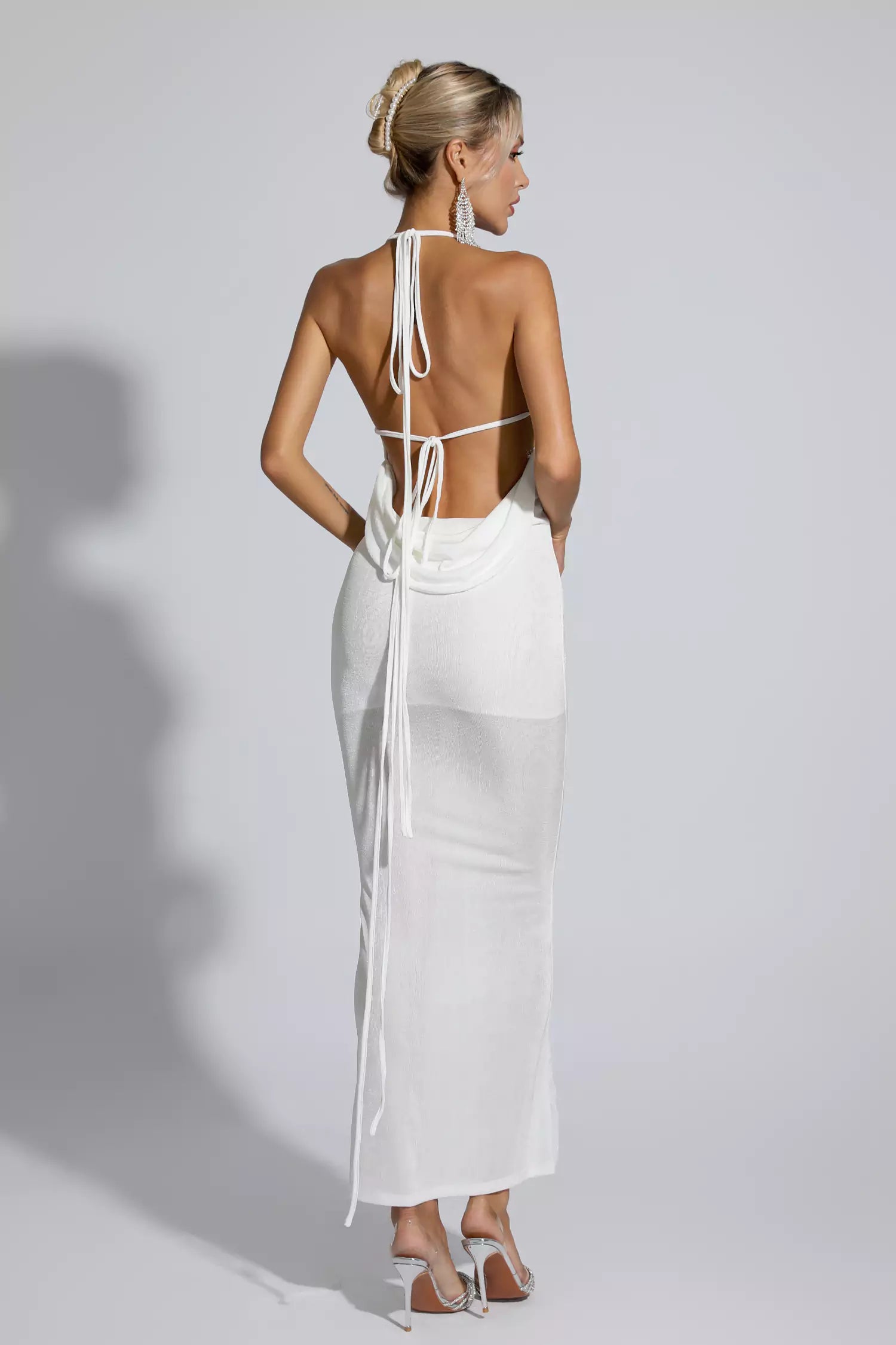 Daphne White Maxi Dress-CATCHALL