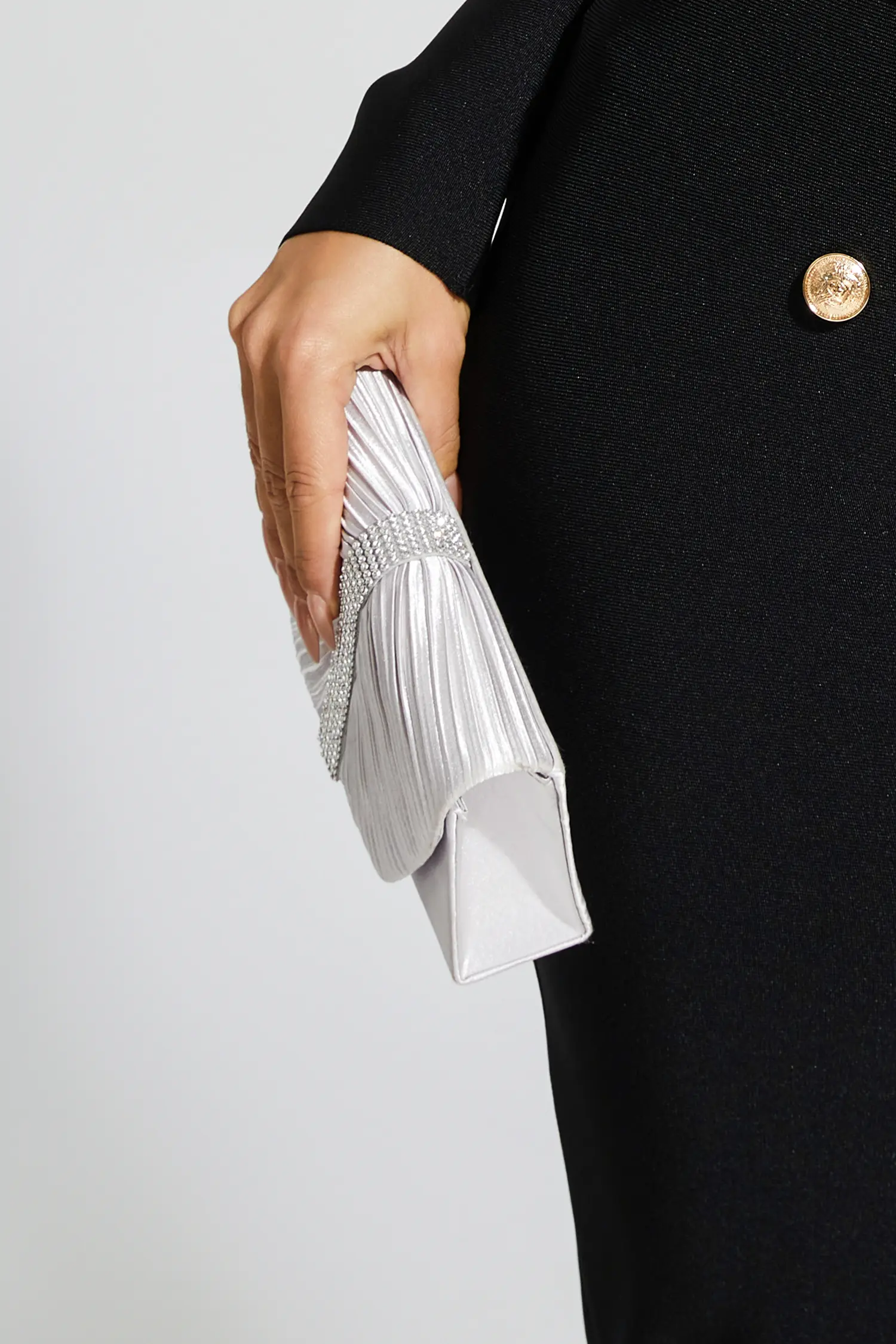 Edmund Silver Flap Bag-CATCHALL