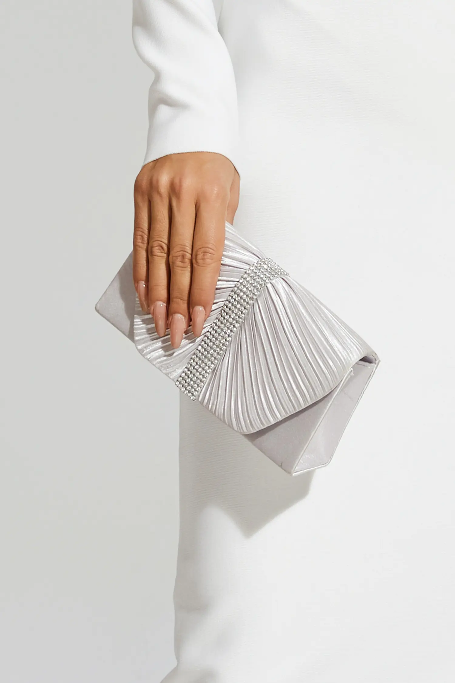 Edmund Silver Flap Bag-CATCHALL