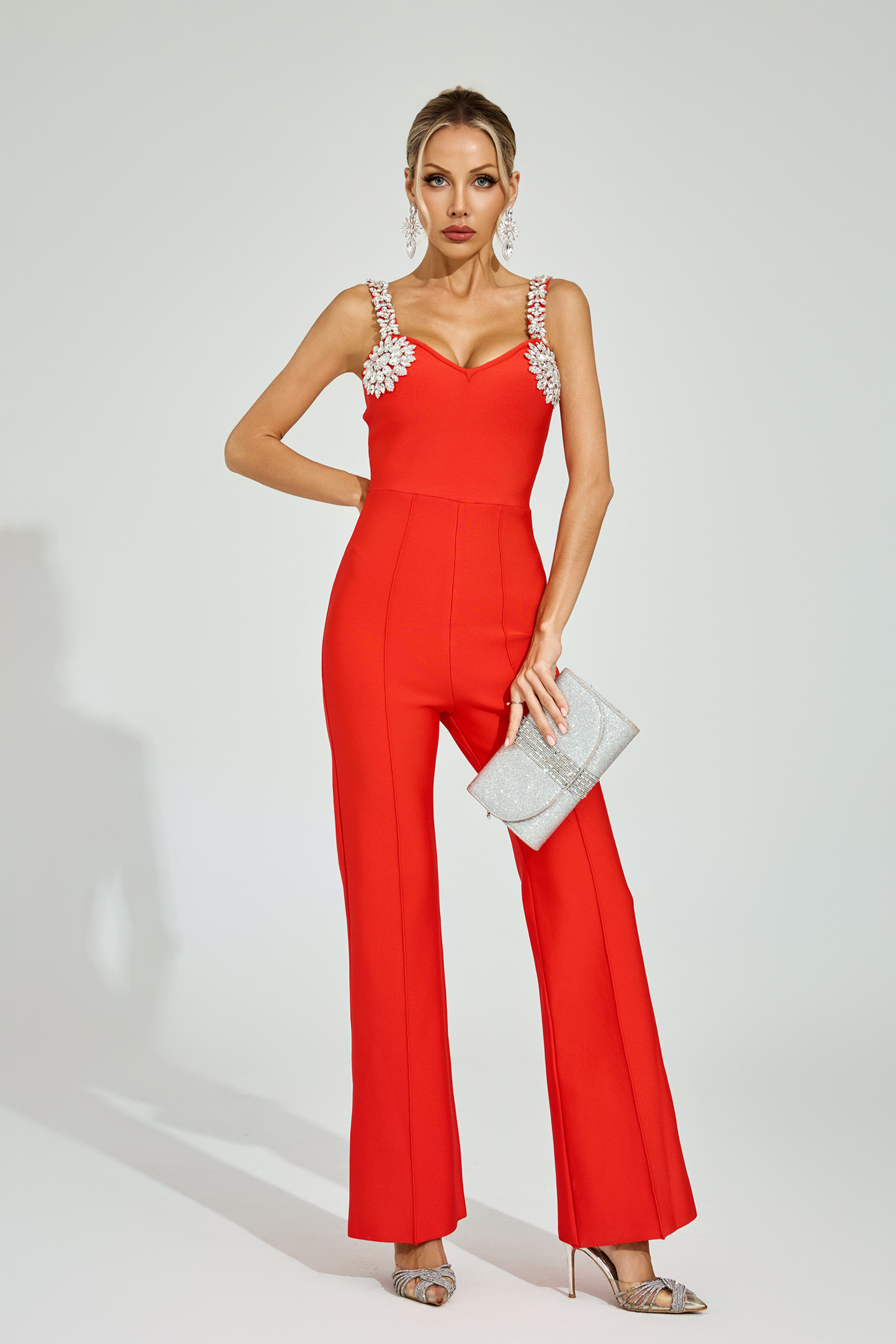 サロペット・オーバーオール・オールインワン melttheledy off shoulder belt jumpsuit サロペット・オーバーオール・オールインワン melttheledy off