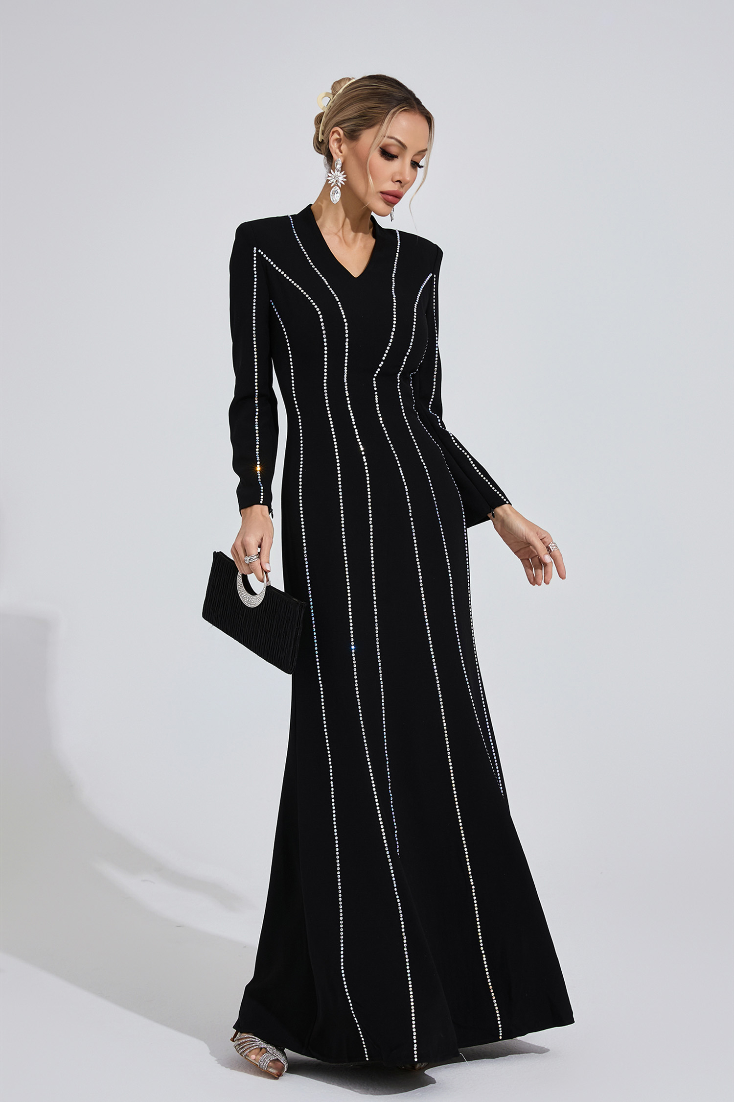 Eilian Black Diamond Maxi Dress