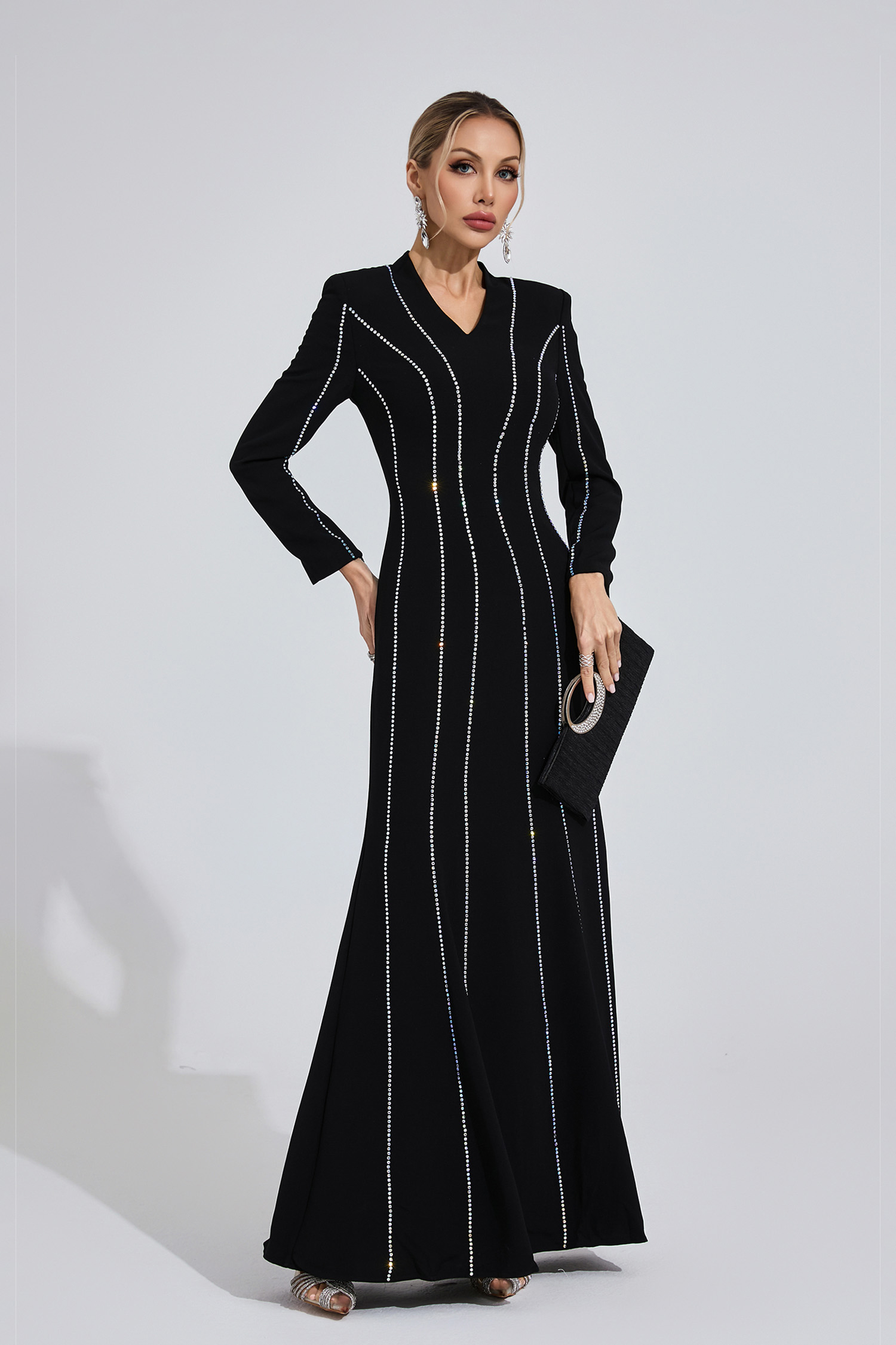 Eilian Black Diamond Maxi Dress