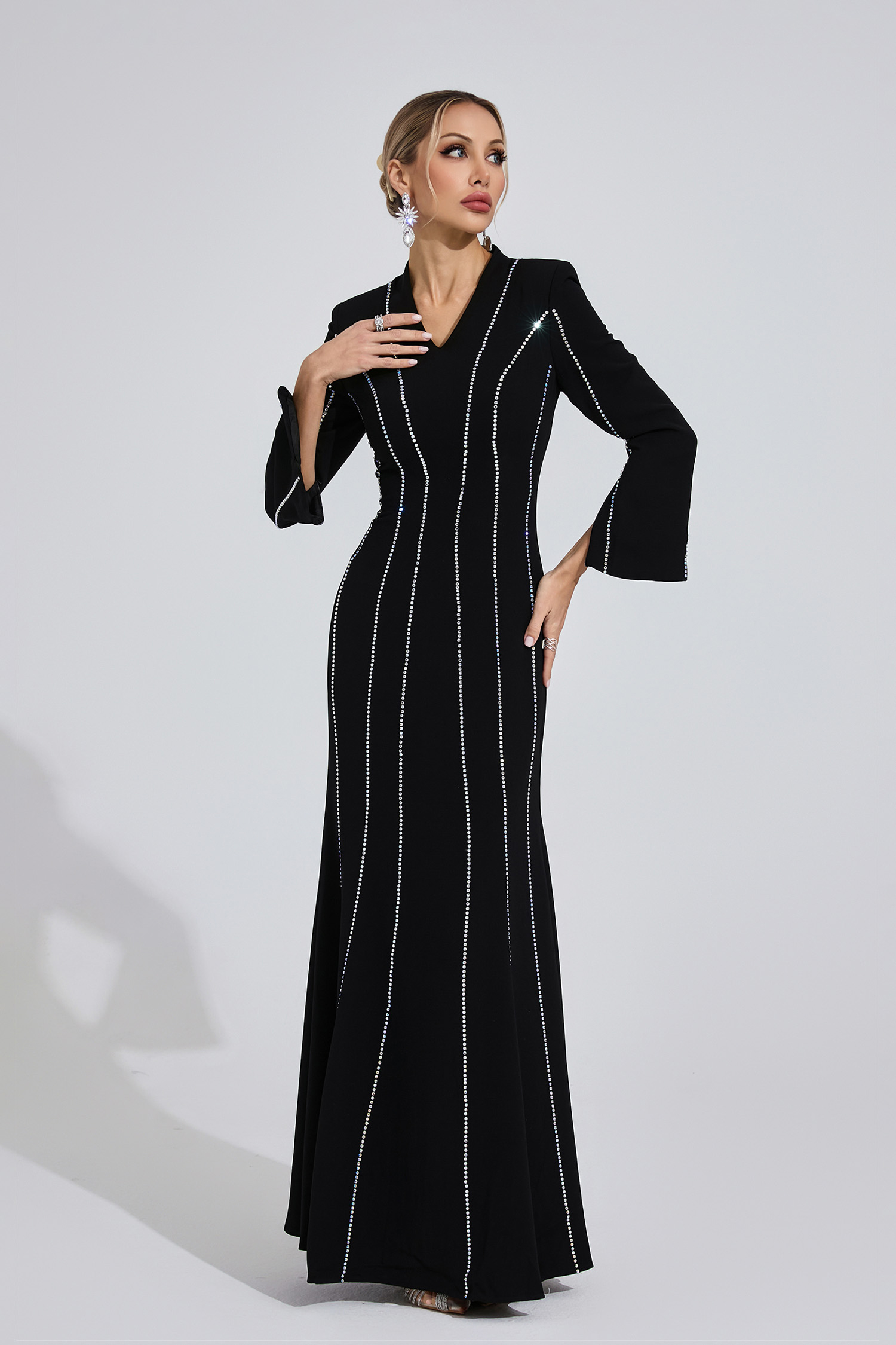 Eilian Black Diamond Maxi Dress