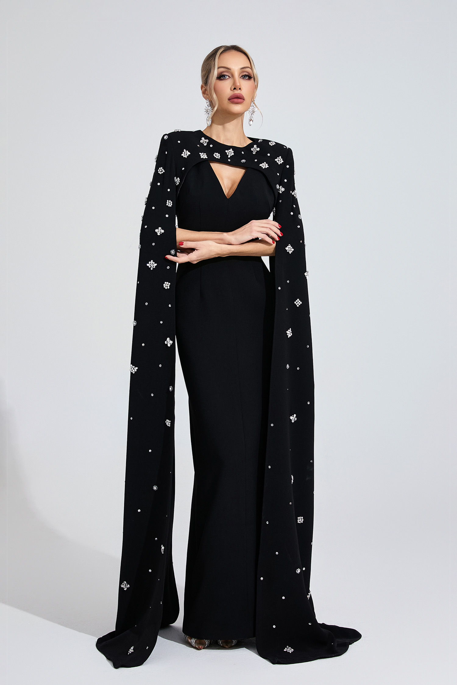 Eirian Black Diamond Maxi Dress