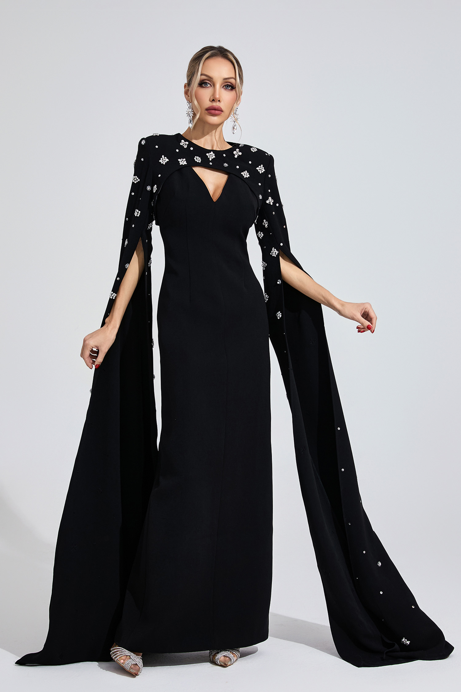 Eirian Black Diamond Maxi Dress